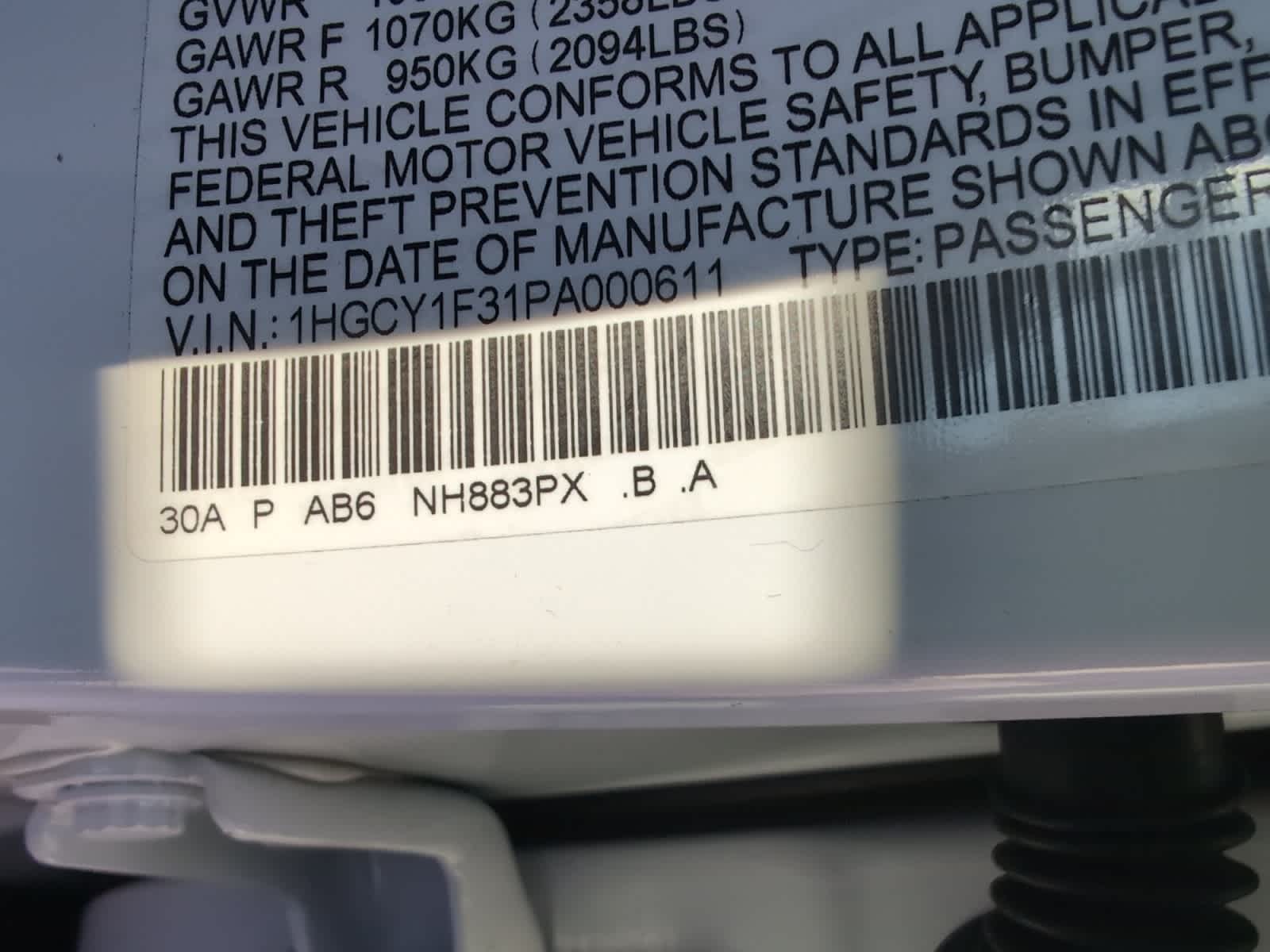 used 2023 Honda Accord car, priced at $24,045