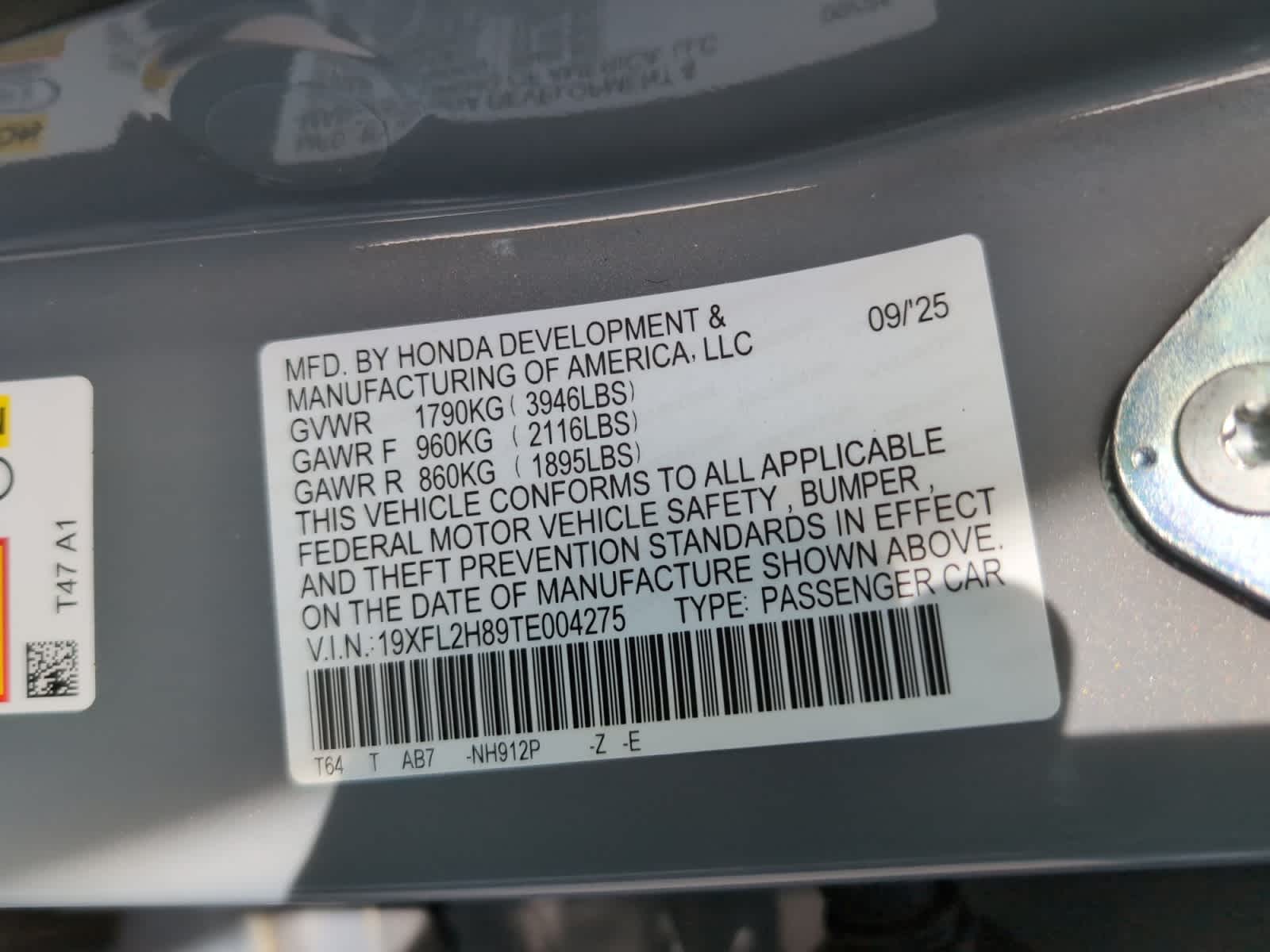 new 2026 Honda Civic car, priced at $29,445