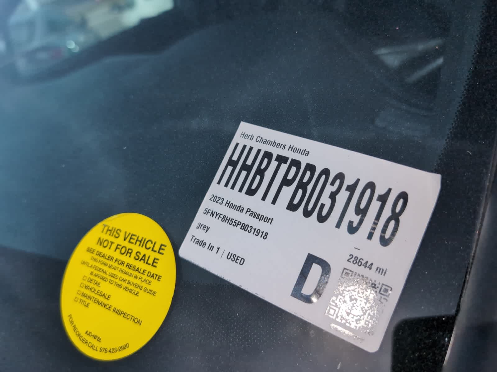 used 2023 Honda Passport car, priced at $32,849