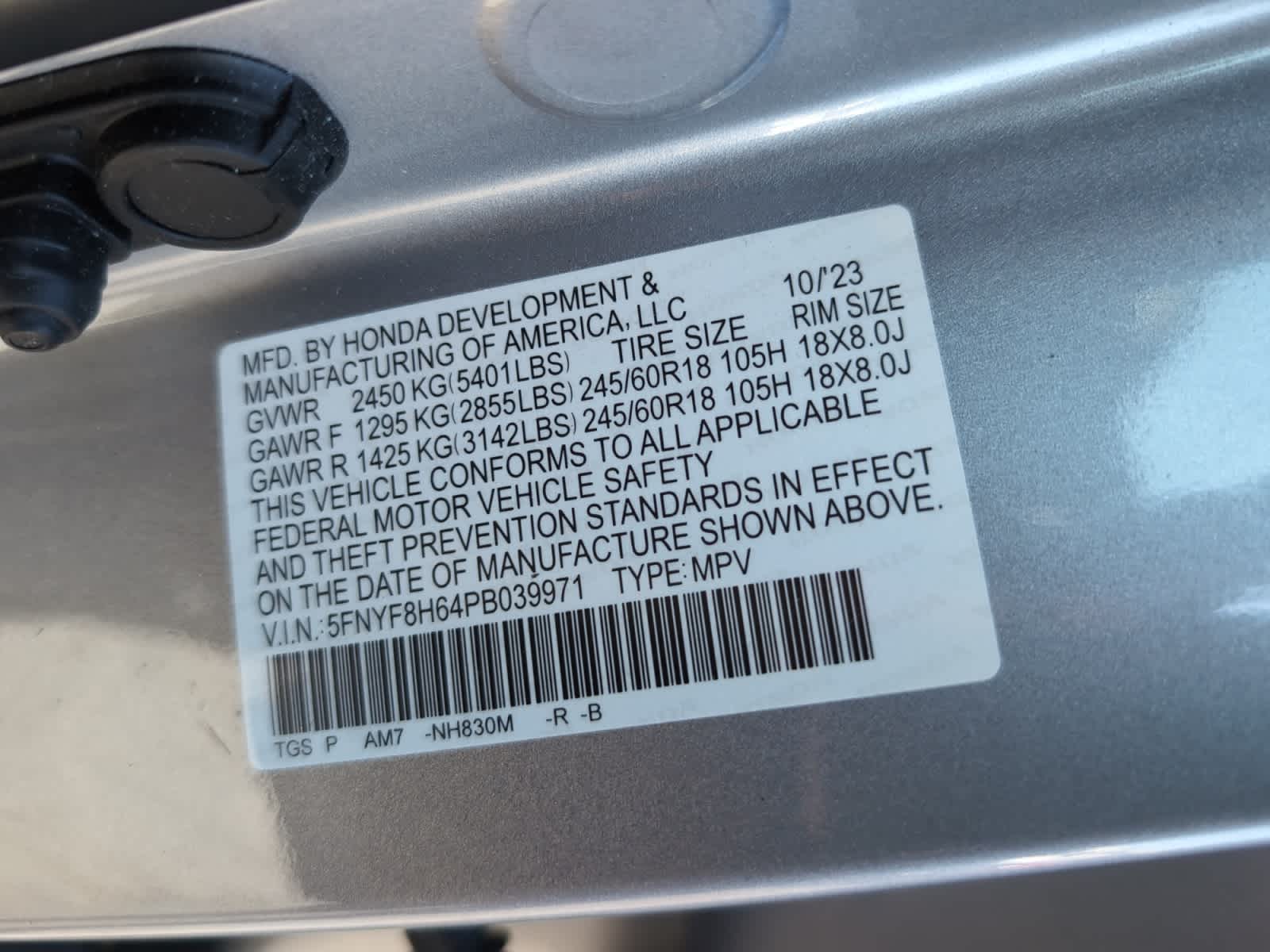 used 2023 Honda Passport car, priced at $33,840