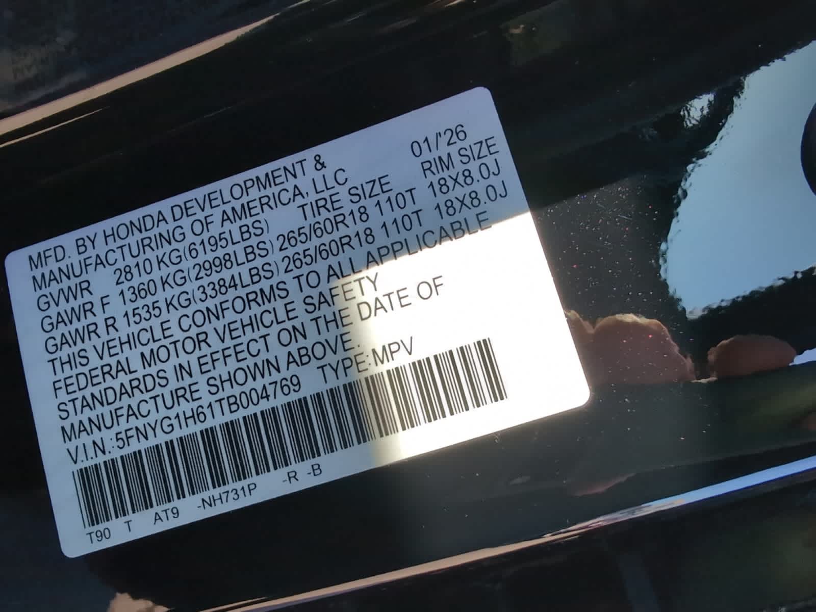 new 2026 Honda Pilot car, priced at $51,890