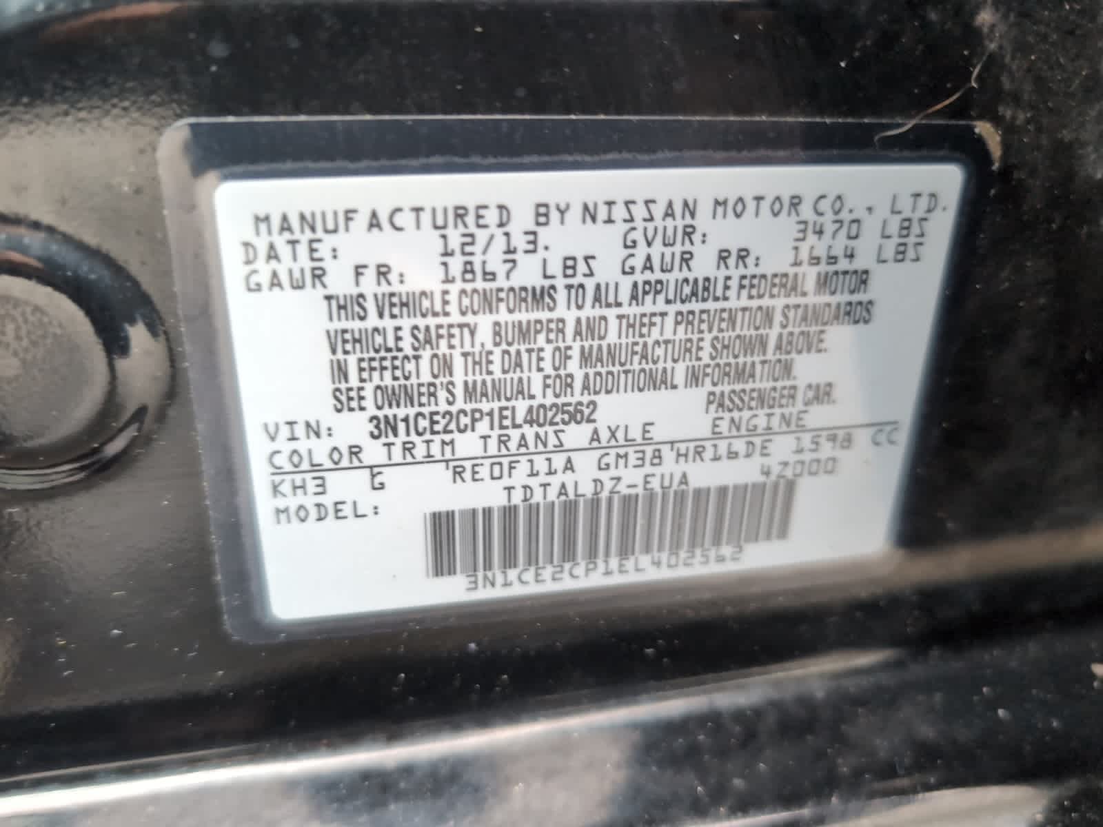 used 2014 Nissan Versa Note car, priced at $7,498