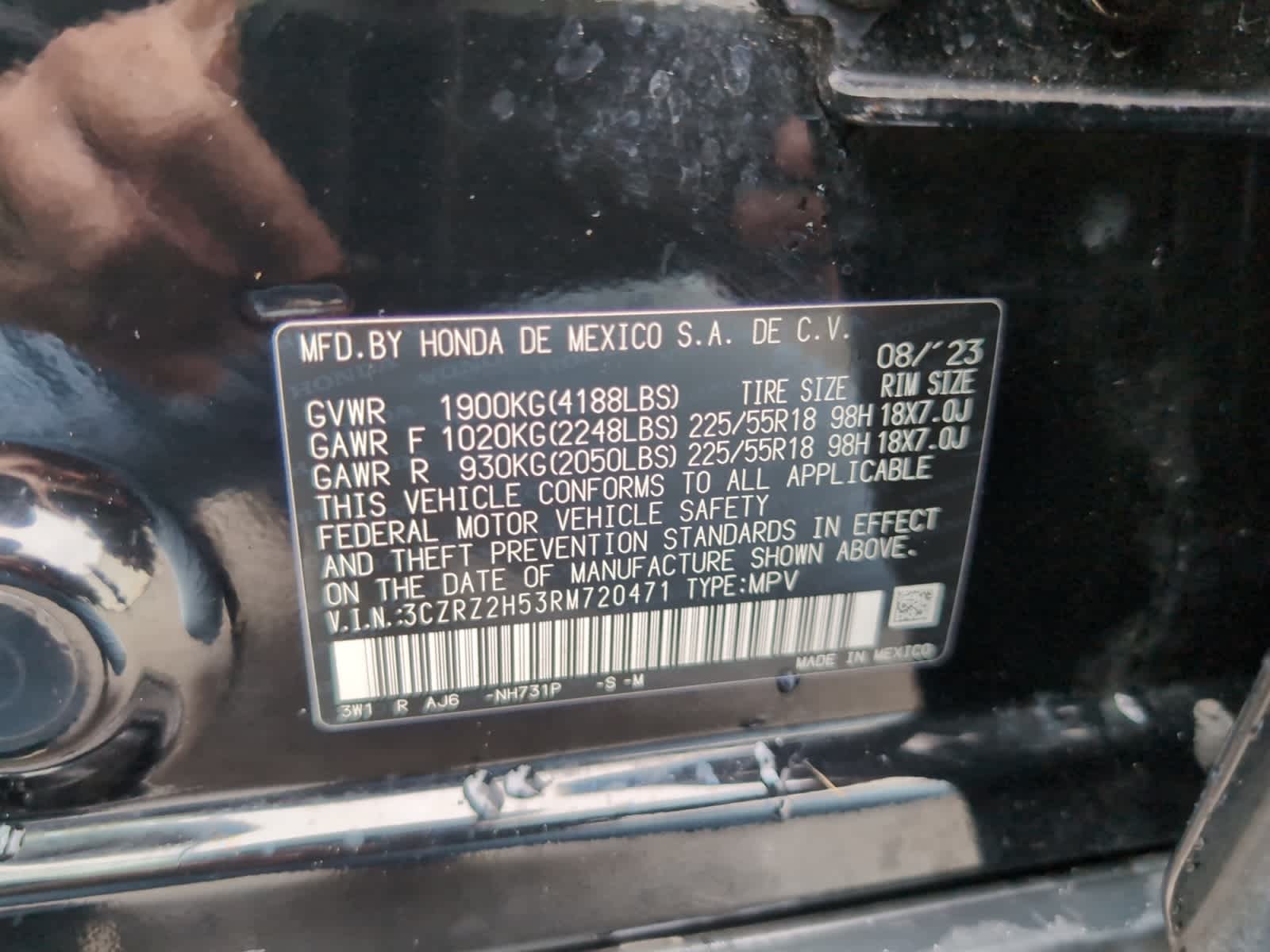 used 2024 Honda HR-V car, priced at $25,756