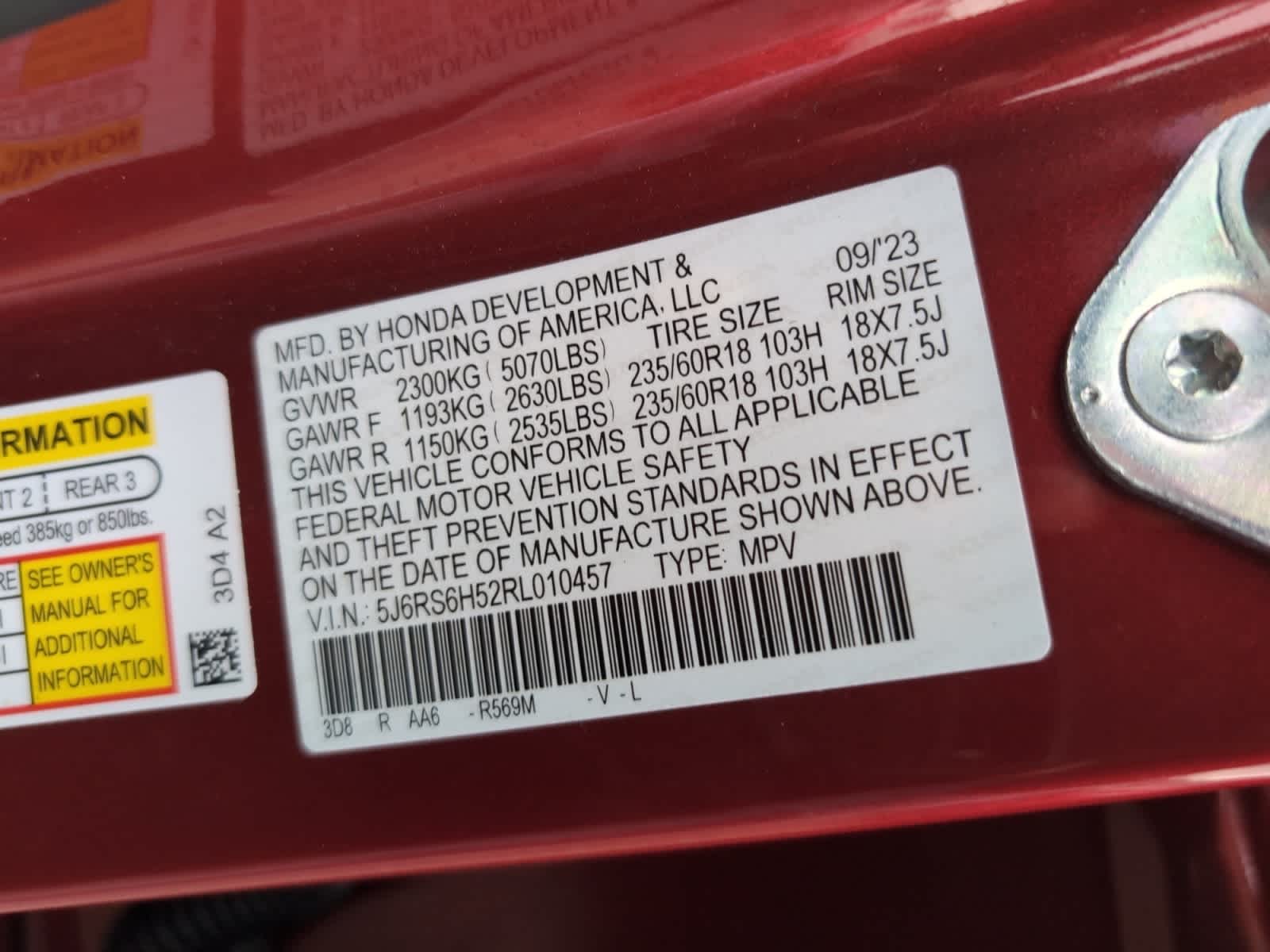 used 2024 Honda CR-V Hybrid car, priced at $33,453