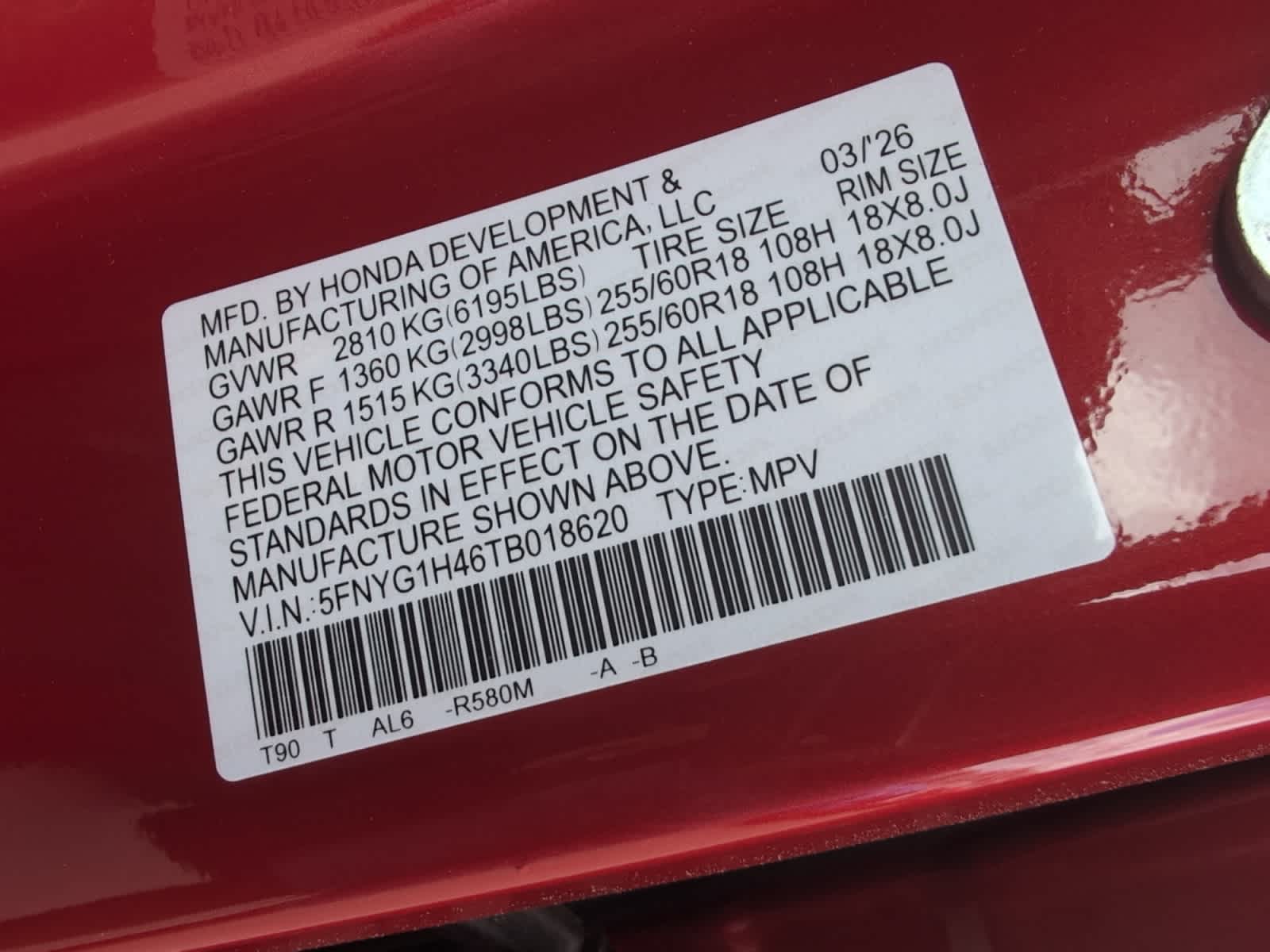 2026 Honda Pilot EX-L - Photo 21
