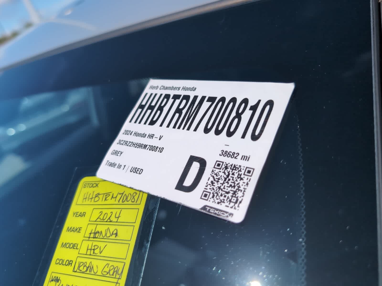 used 2024 Honda HR-V car, priced at $26,179
