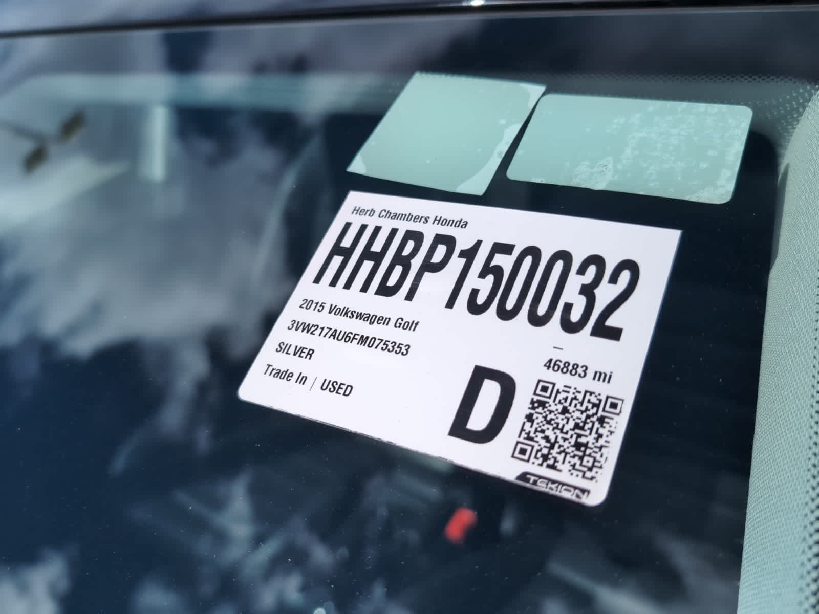 used 2015 Volkswagen Golf car, priced at $14,998