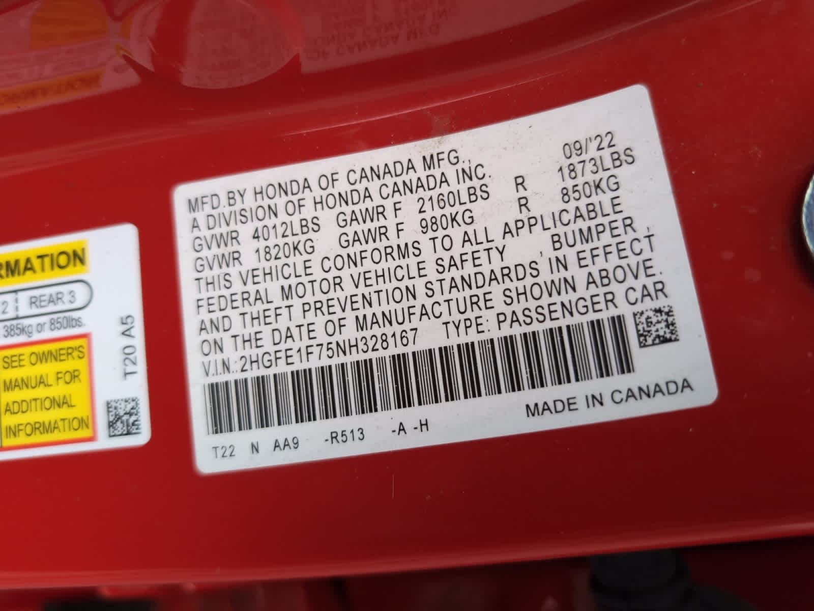 used 2022 Honda Civic car, priced at $21,902