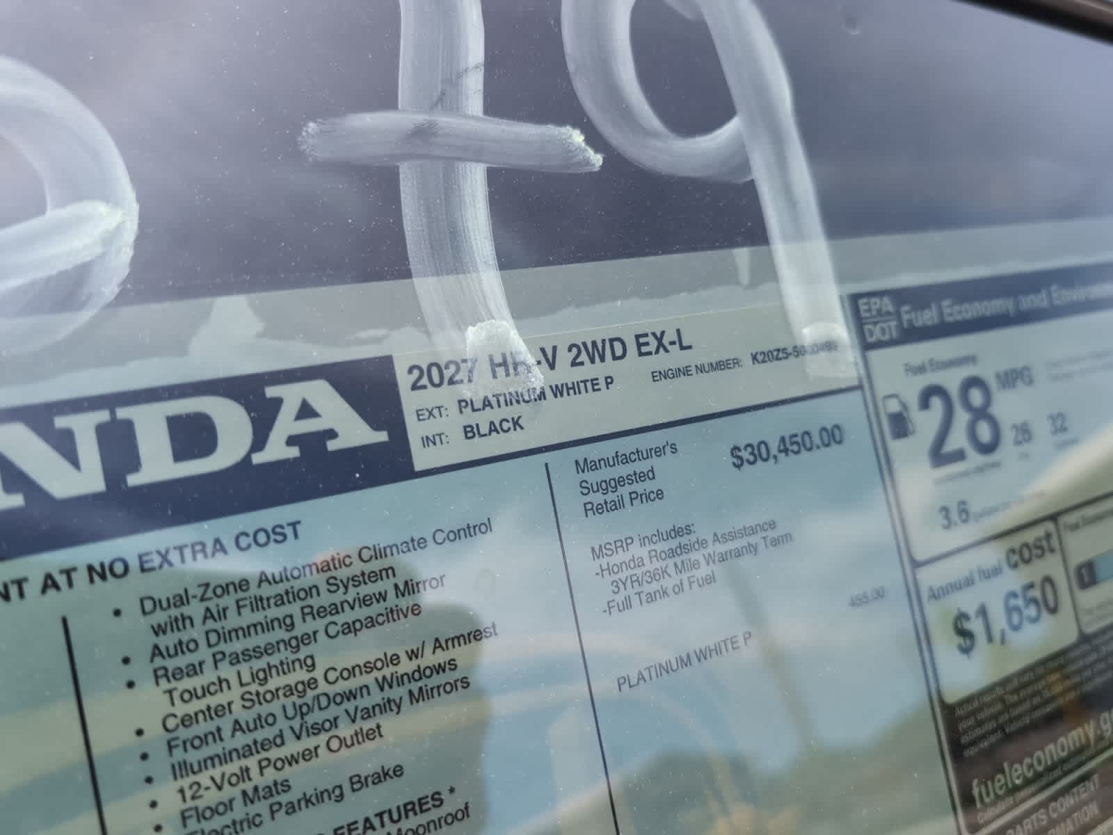 new 2027 Honda HR-V car, priced at $32,355