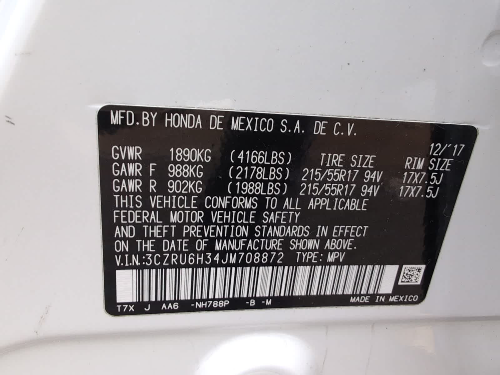 used 2018 Honda HR-V car, priced at $15,698