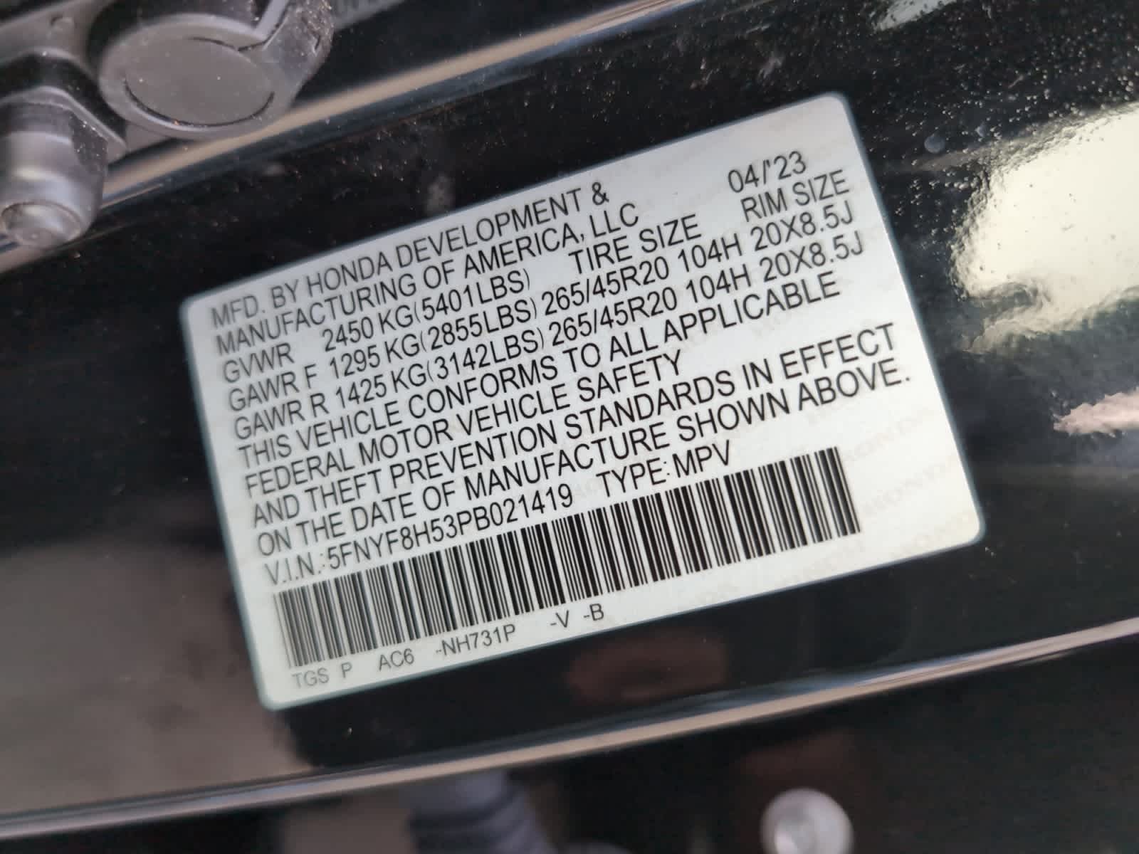 used 2023 Honda Passport car, priced at $30,198