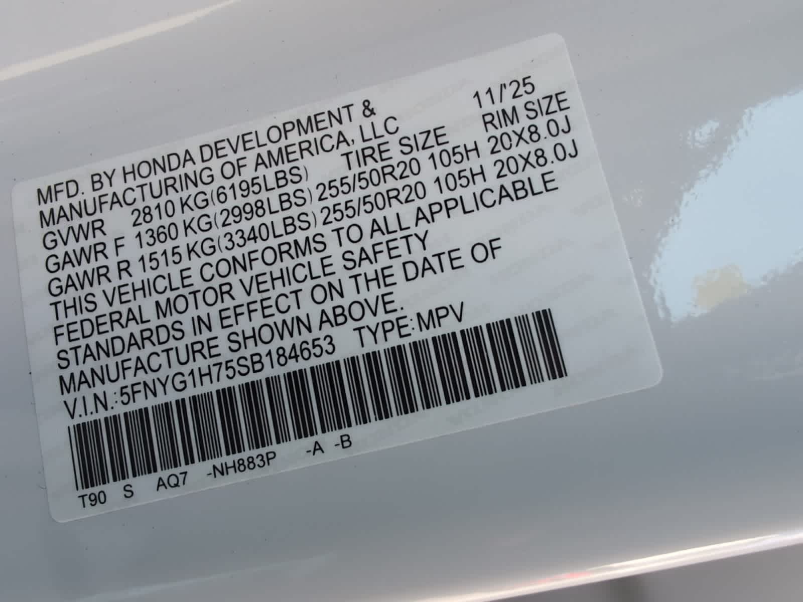 new 2025 Honda Pilot car, priced at $53,450