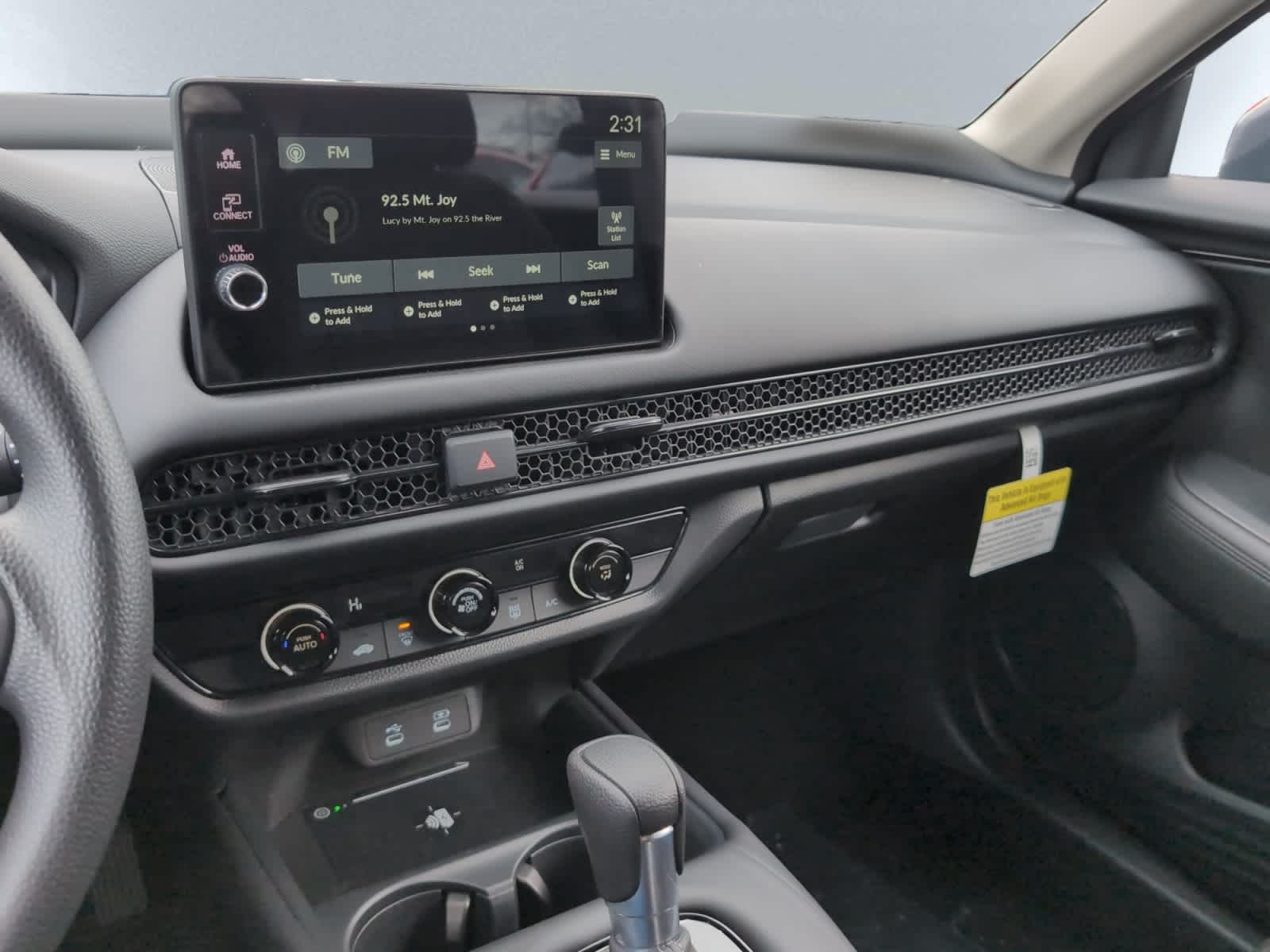 new 2026 Honda HR-V car, priced at $29,095
