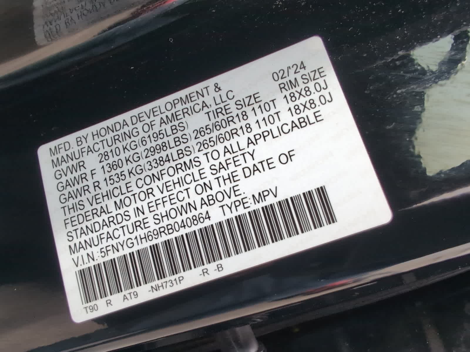 used 2024 Honda Pilot car, priced at $39,894