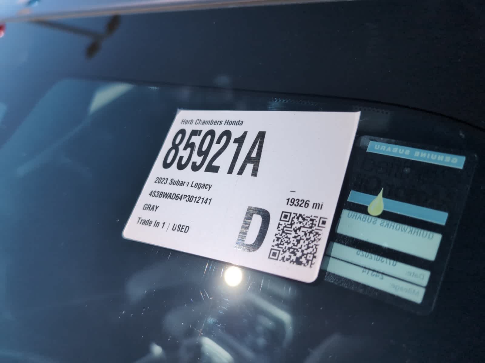 used 2023 Subaru Legacy car, priced at $25,274