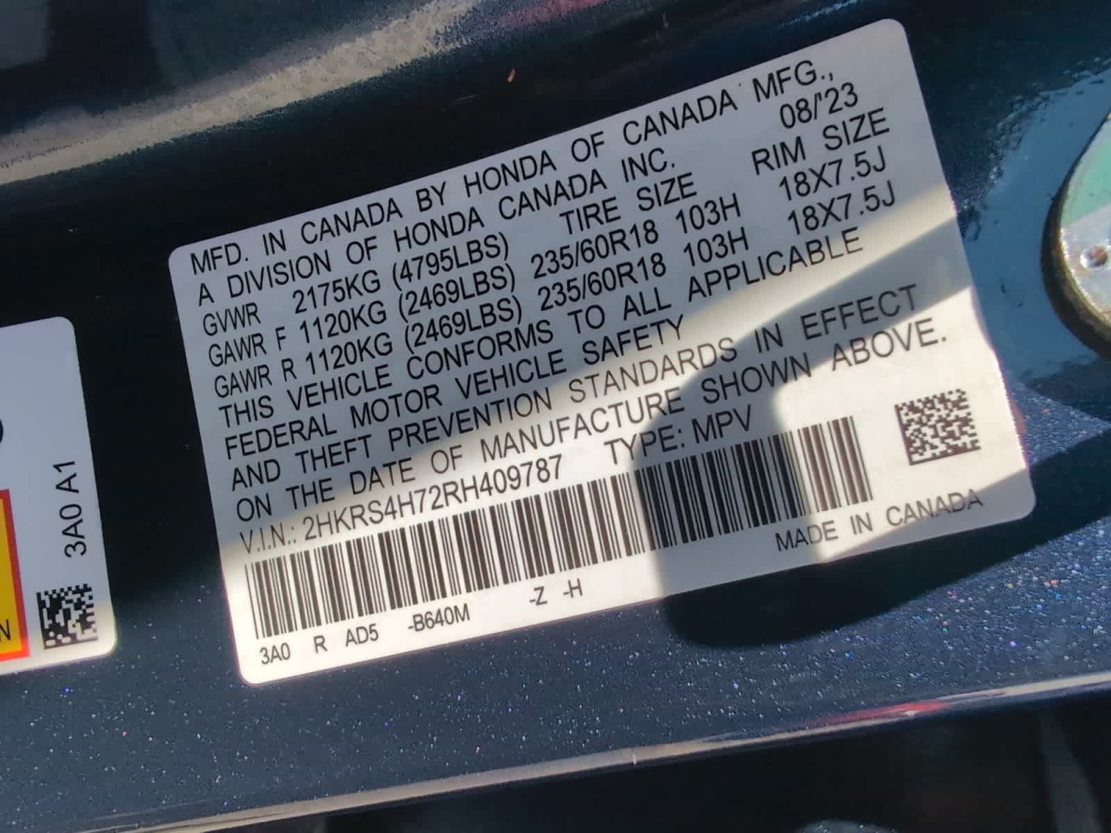 used 2024 Honda CR-V car, priced at $34,360