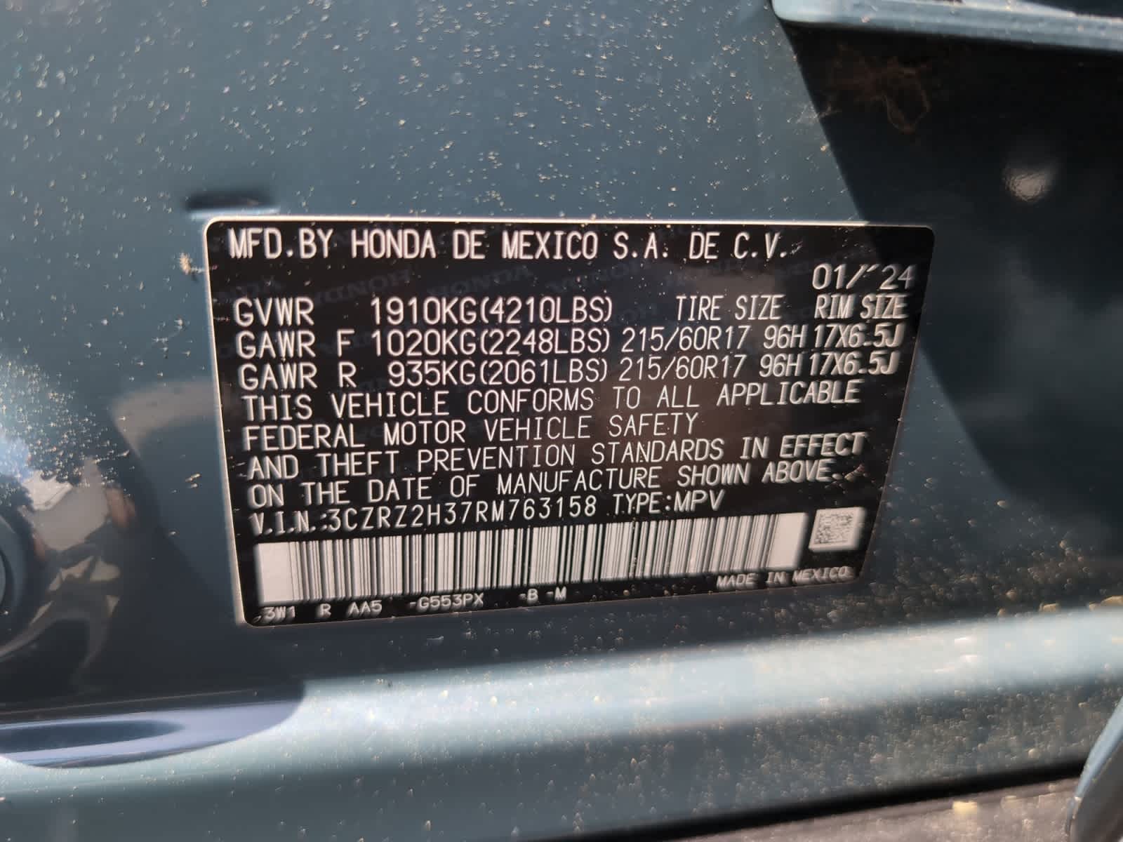used 2024 Honda HR-V car, priced at $24,498