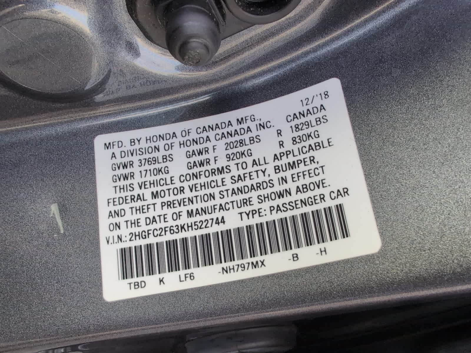 used 2019 Honda Civic car, priced at $16,498