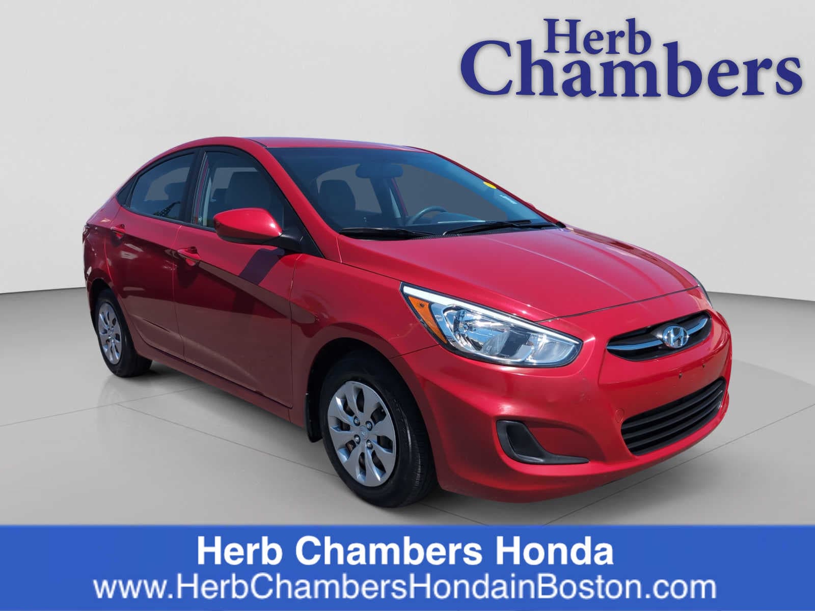 Boston Red 2016 Hyundai Accent Sedan Front-Wheel Drive Automatic