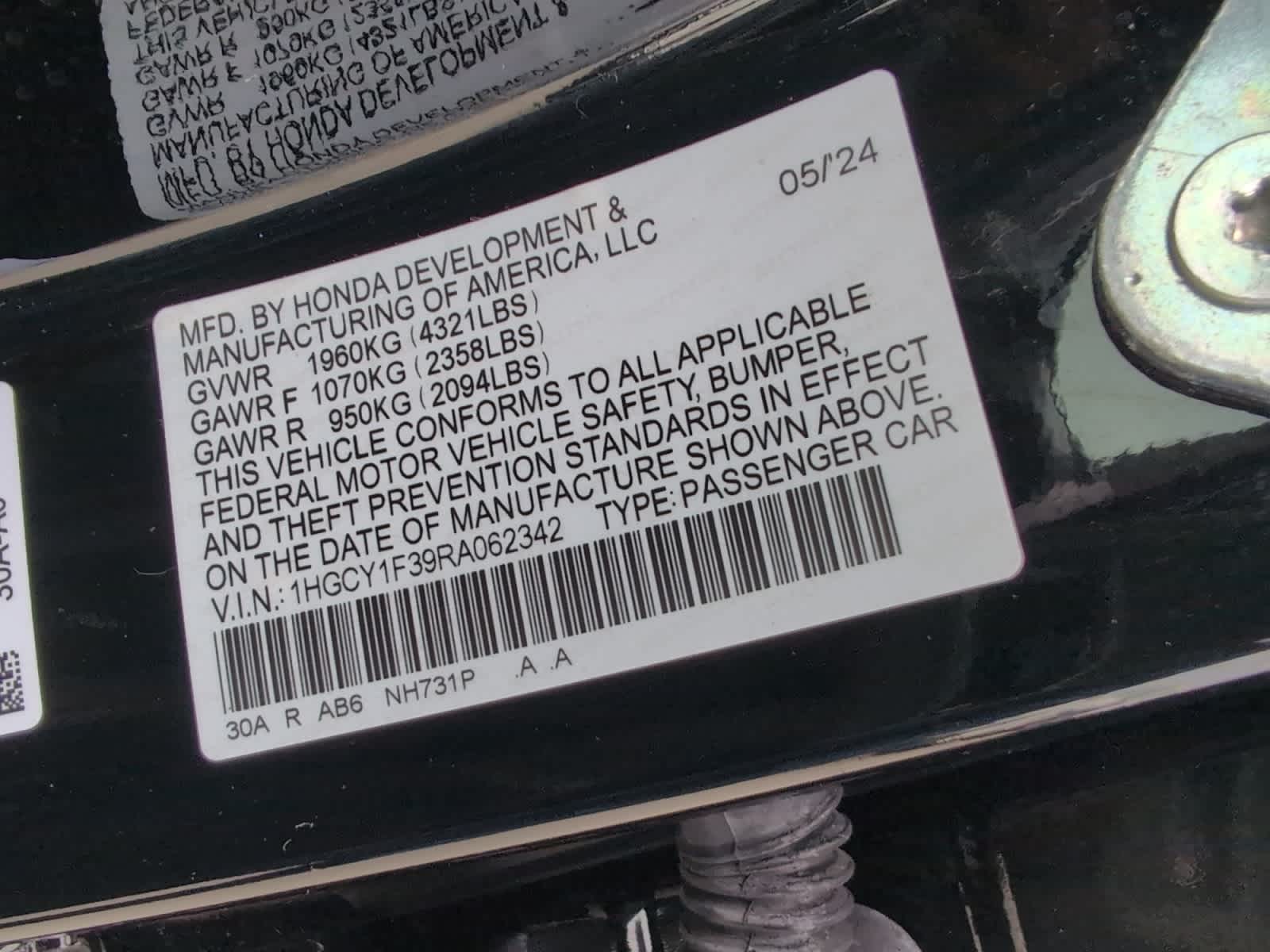 used 2024 Honda Accord car, priced at $26,001