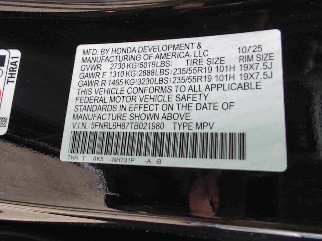 new 2026 Honda Odyssey car, priced at $48,990