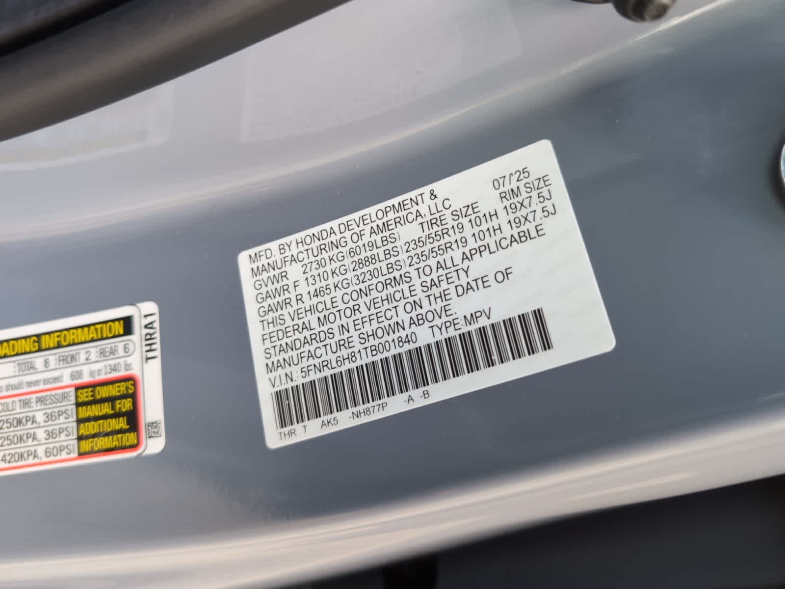 new 2026 Honda Odyssey car, priced at $49,995