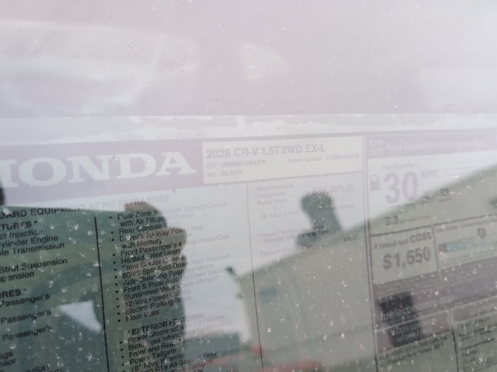 new 2026 Honda CR-V car, priced at $37,305