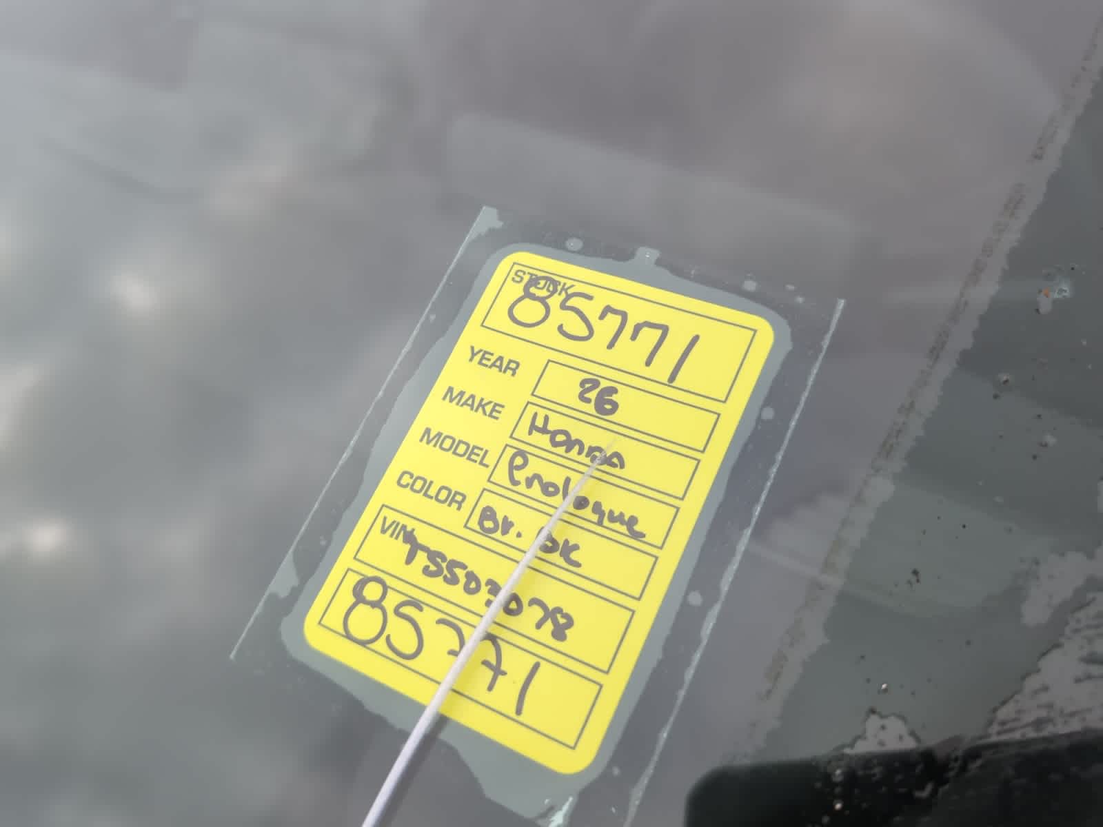 new 2026 Honda Prologue car, priced at $51,450