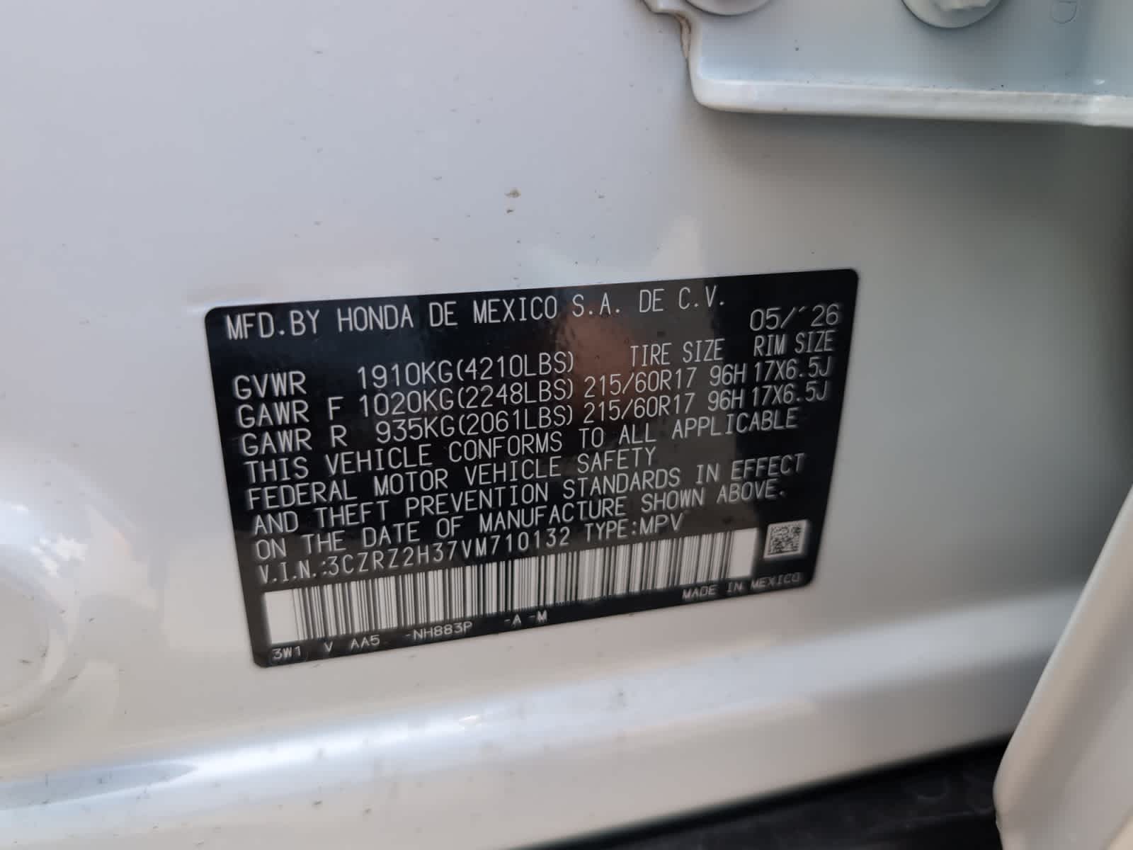 new 2027 Honda HR-V car, priced at $30,005