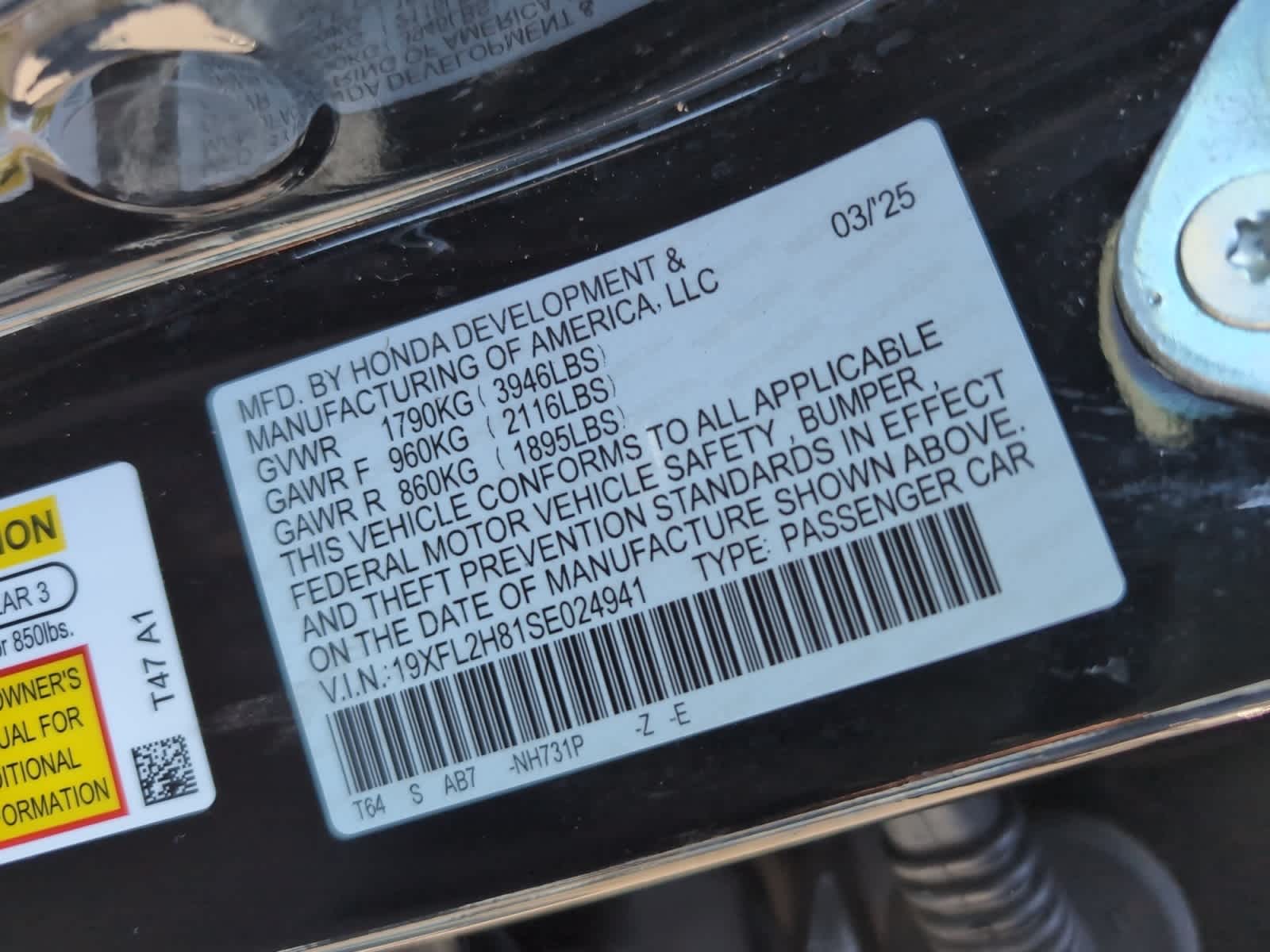 used 2025 Honda Civic car, priced at $27,085