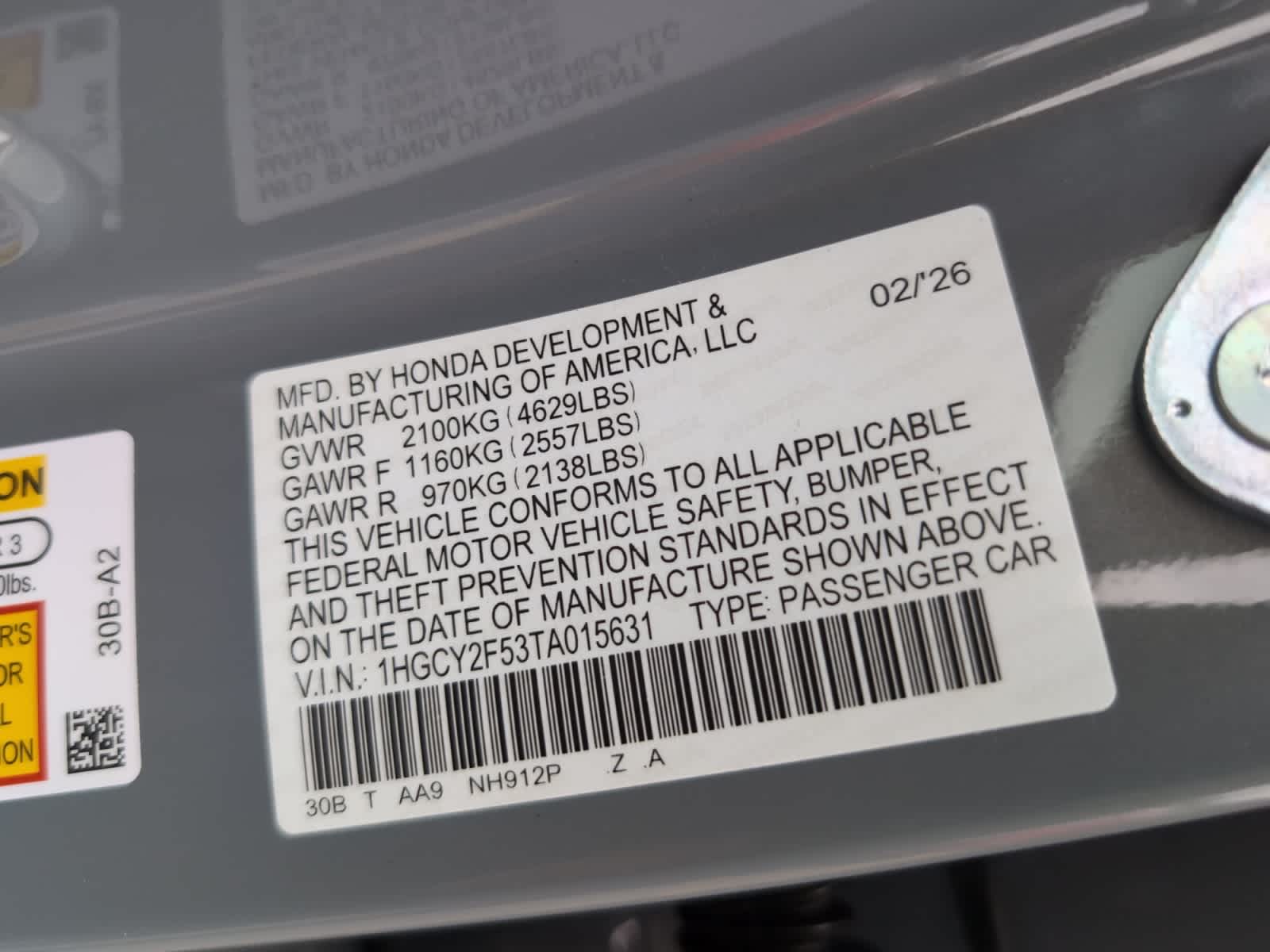 new 2026 Honda Accord Hybrid car, priced at $35,445