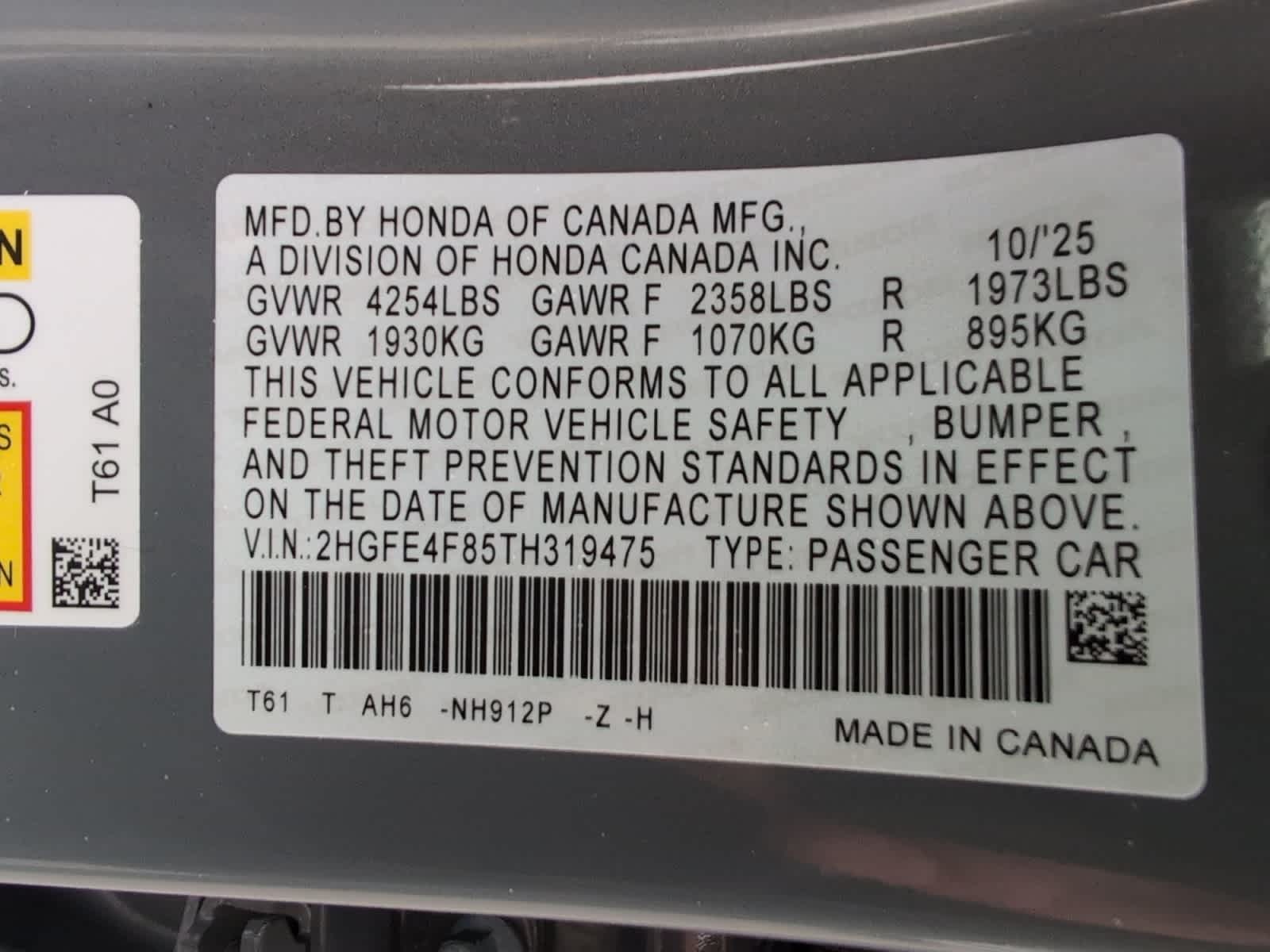 new 2026 Honda Civic Hybrid car, priced at $30,945