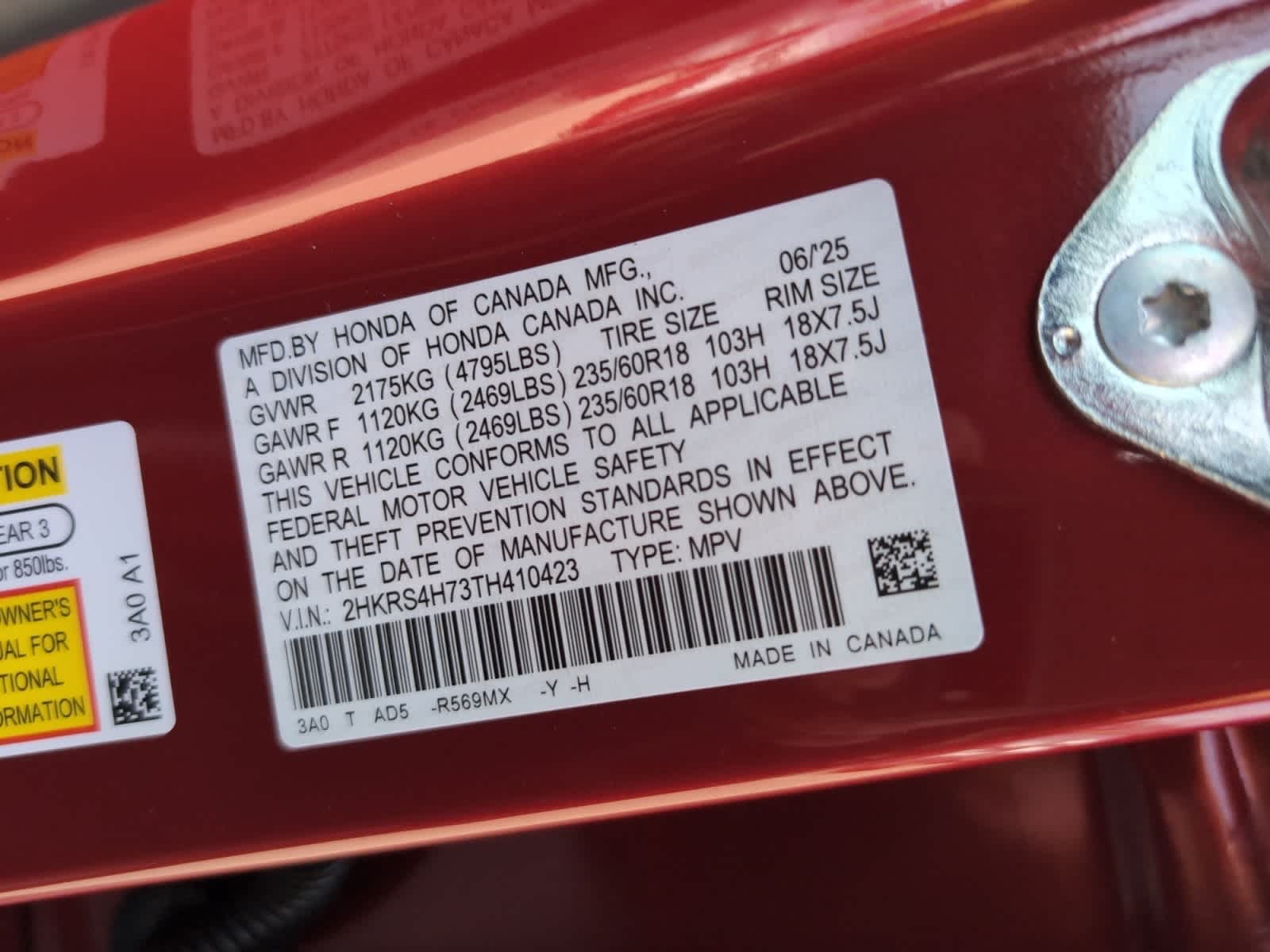 new 2026 Honda CR-V car, priced at $38,805
