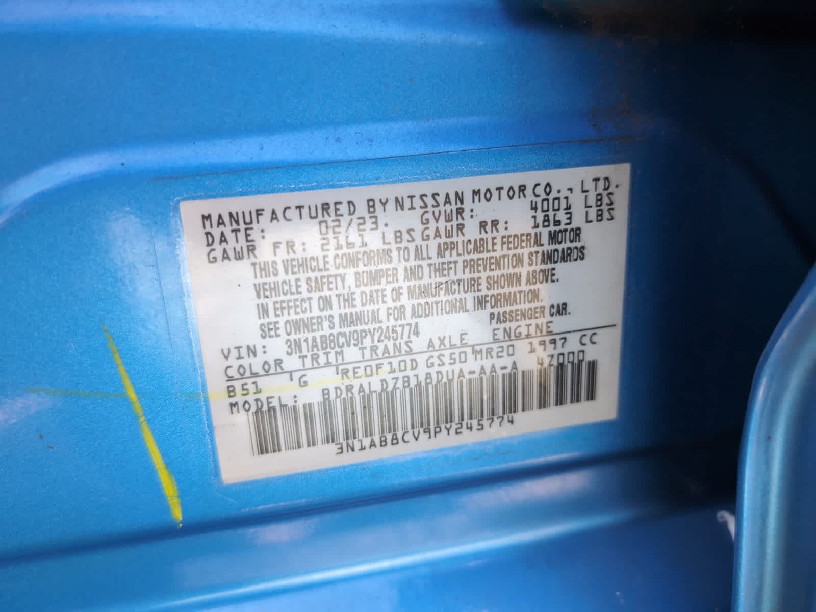 used 2023 Nissan Sentra car, priced at $17,293