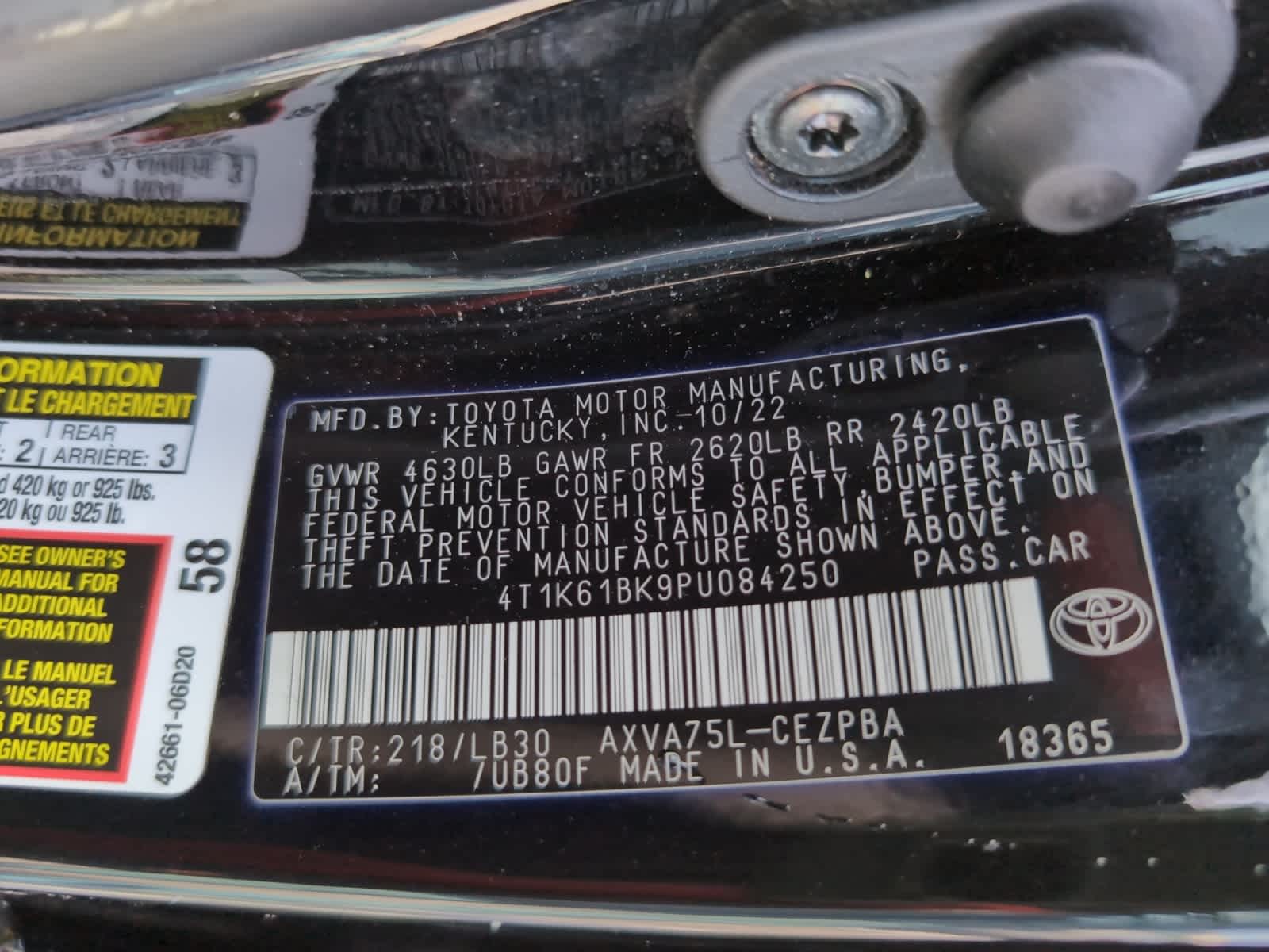 used 2023 Toyota Camry car, priced at $25,458