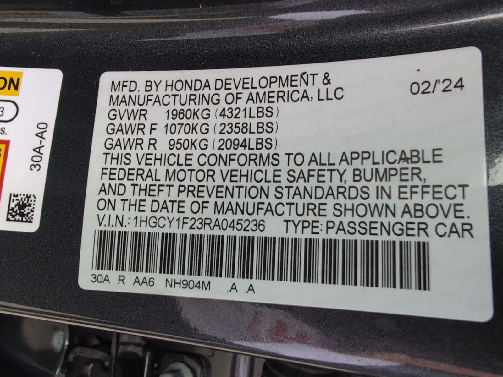 used 2024 Honda Accord car, priced at $23,198