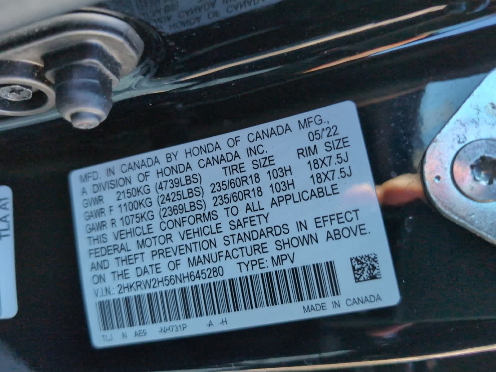 used 2022 Honda CR-V car, priced at $26,148