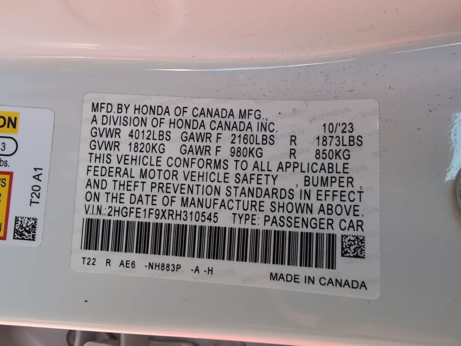 used 2024 Honda Civic car, priced at $26,998