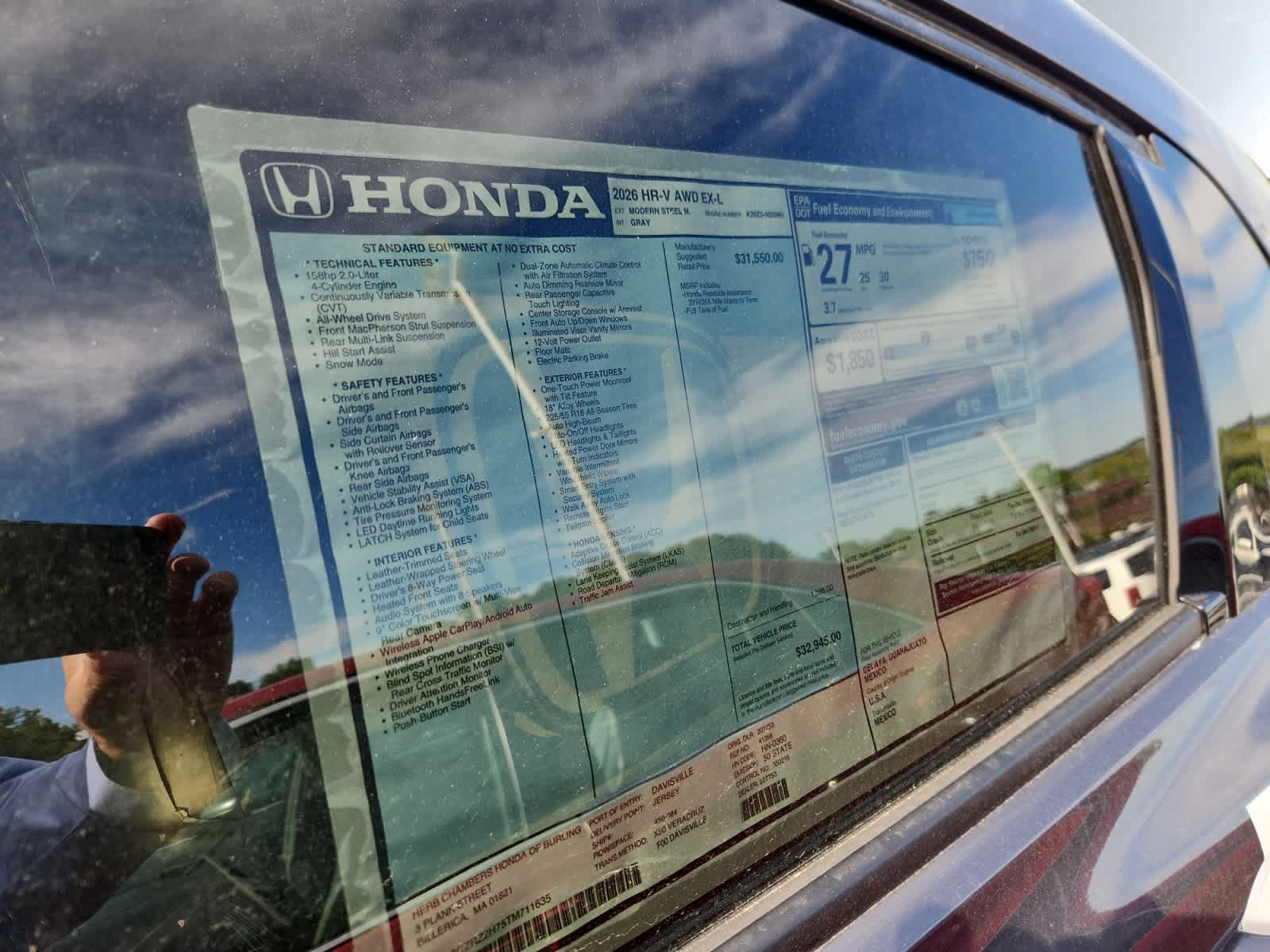 new 2026 Honda HR-V car