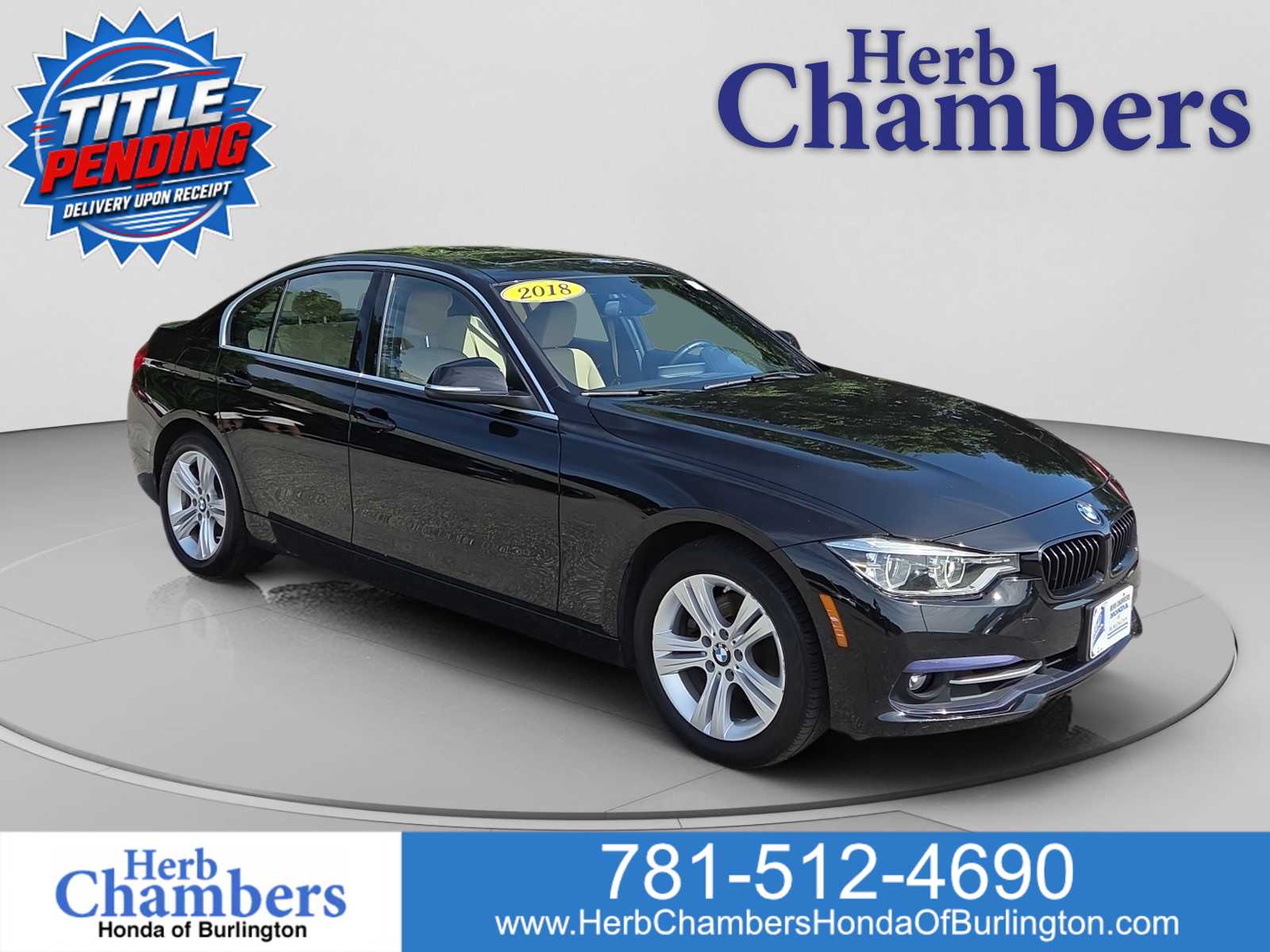 Black Sapphire Metallic 2018 BMW 3 Series Sedan All-Wheel Drive Automatic