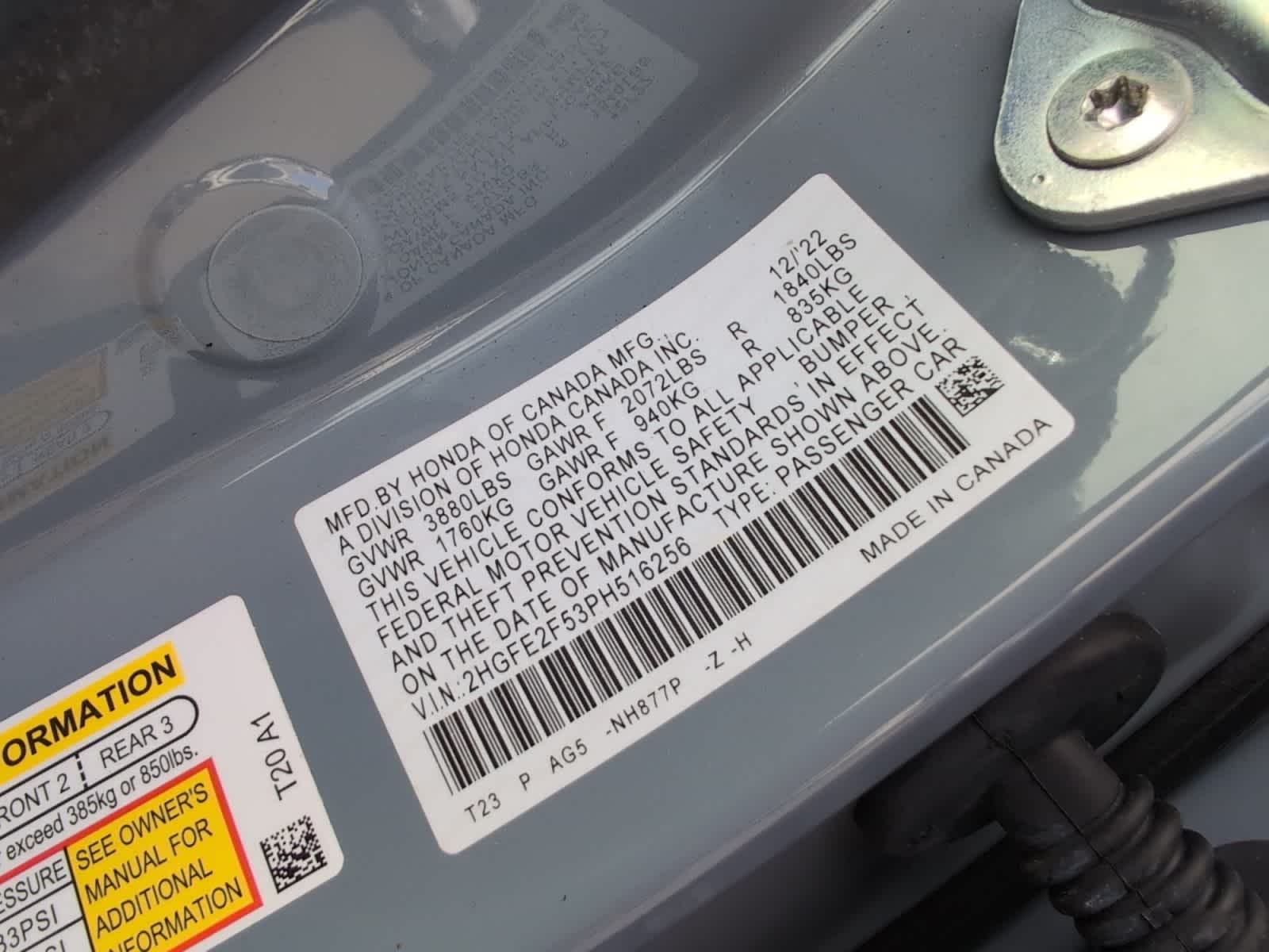 used 2023 Honda Civic car, priced at $24,398