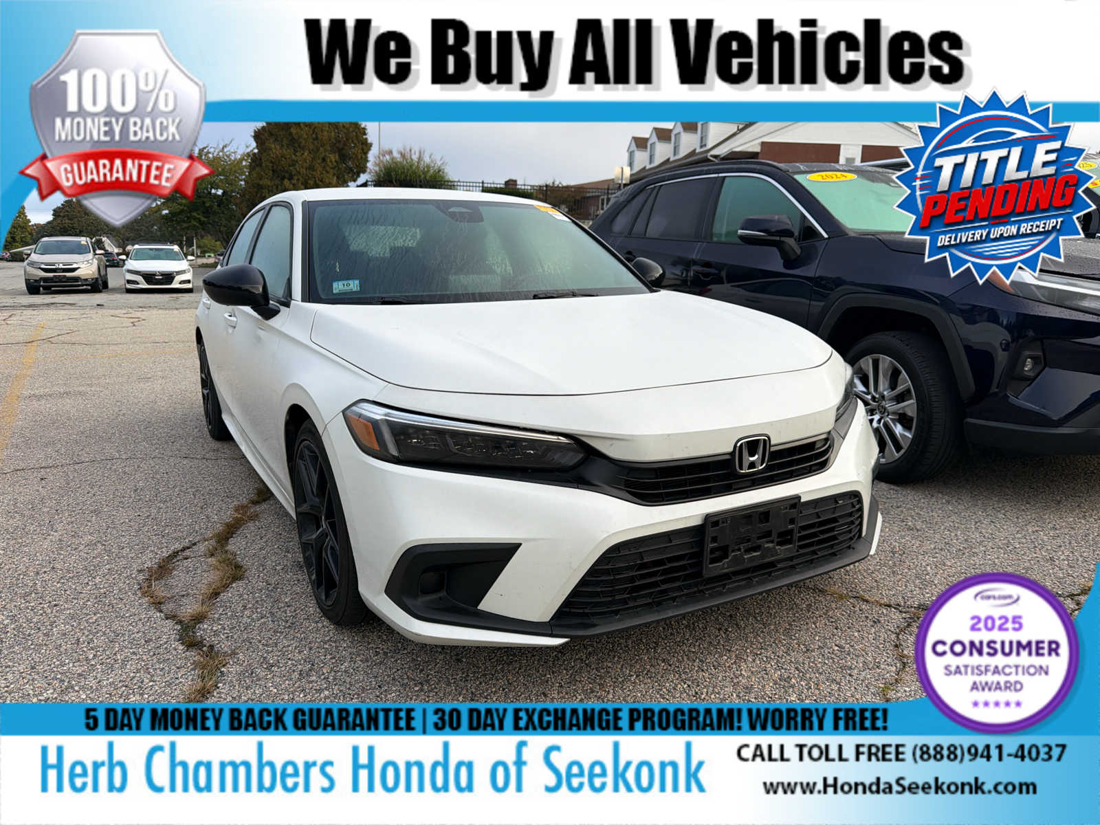 Platinum White Pearl 2024 Honda Civic Sedan Front-Wheel Drive Continuously Variable Transmission