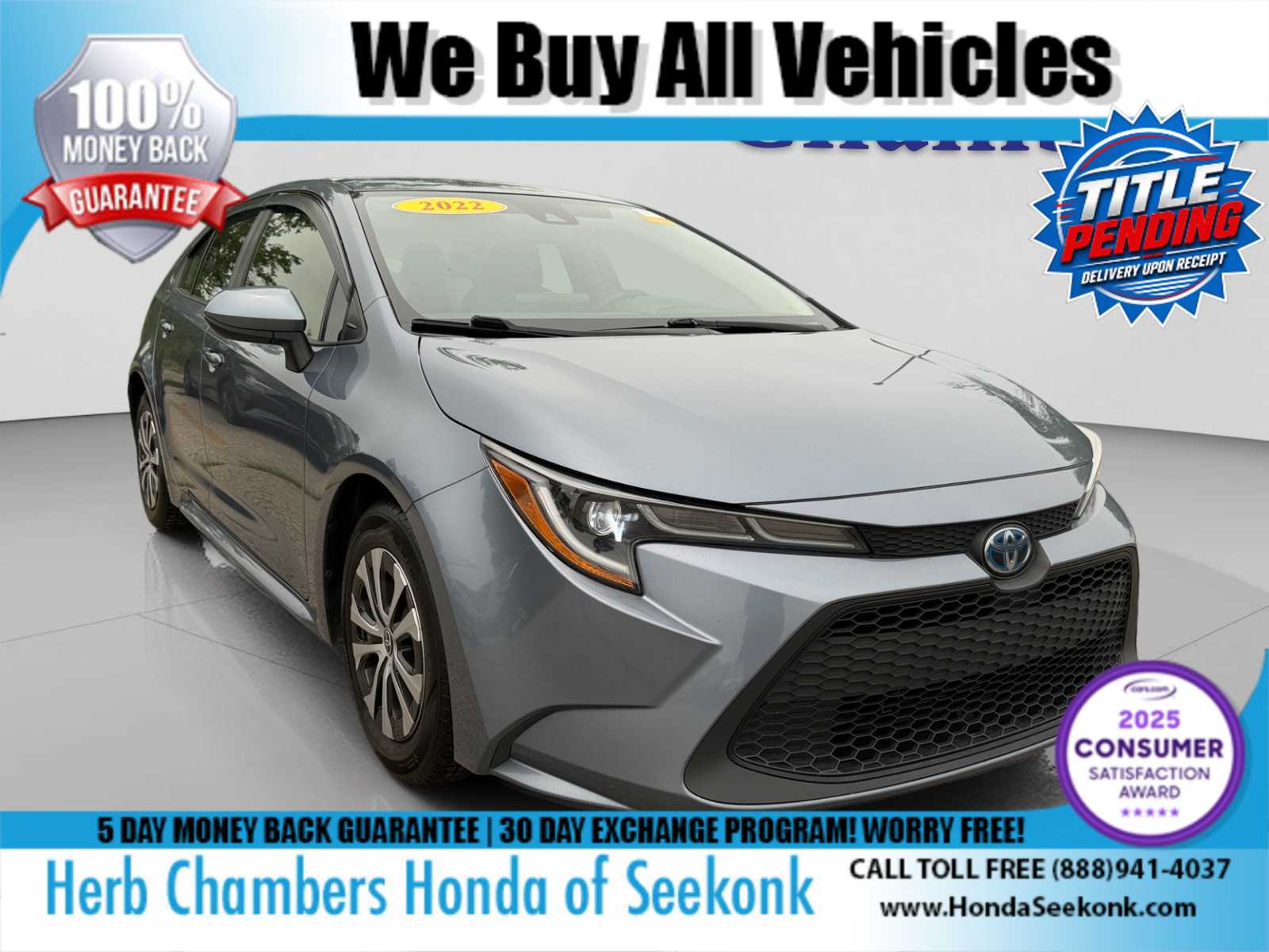 Celestite 2022 Toyota Corolla Hybrid Sedan Front-Wheel Drive Continuously Variable Transmission