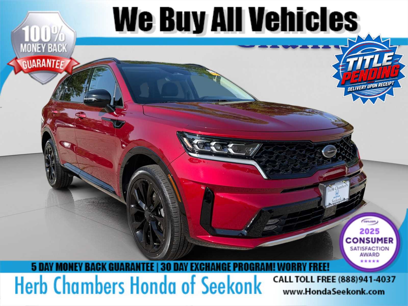 Passion Red Tintcoat 2021 Kia Sorento SUV / Crossover All-Wheel Drive Automatic