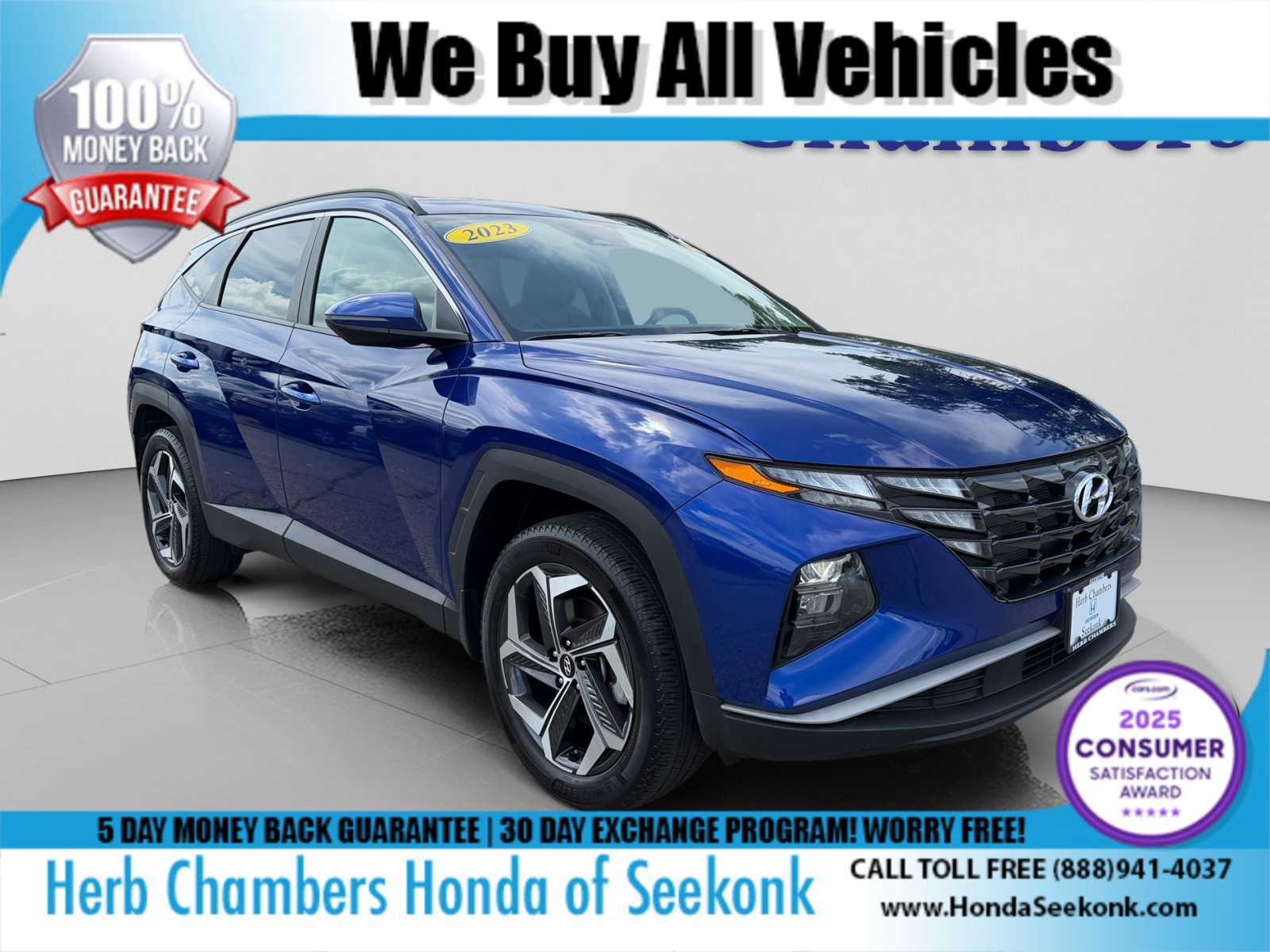 Intense Blue 2023 Hyundai Tucson SUV / Crossover All-Wheel Drive Automatic
