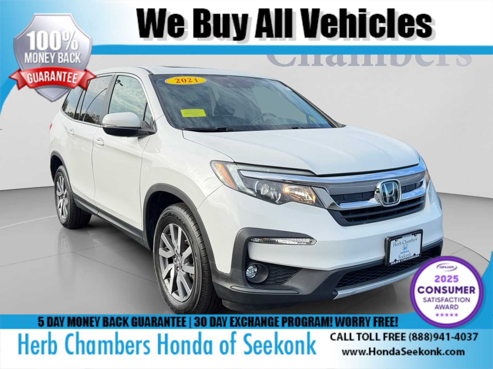 Used 2021 Honda Pilot EX-L AWD SUV