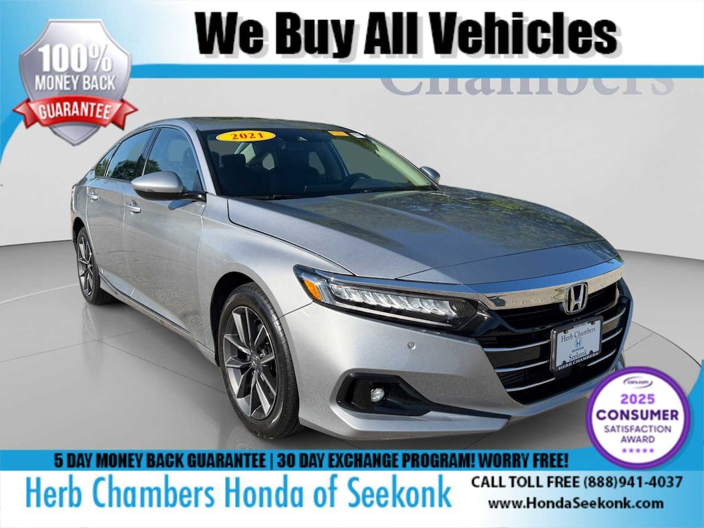Used 2021 Honda Accord EX-L 1.5T Sedan