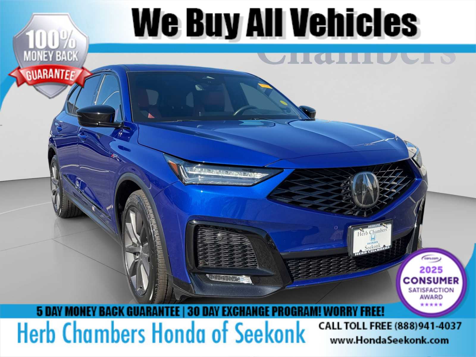 Apex Blue Pearl 2025 Acura MDX SUV / Crossover All-Wheel Drive Automatic