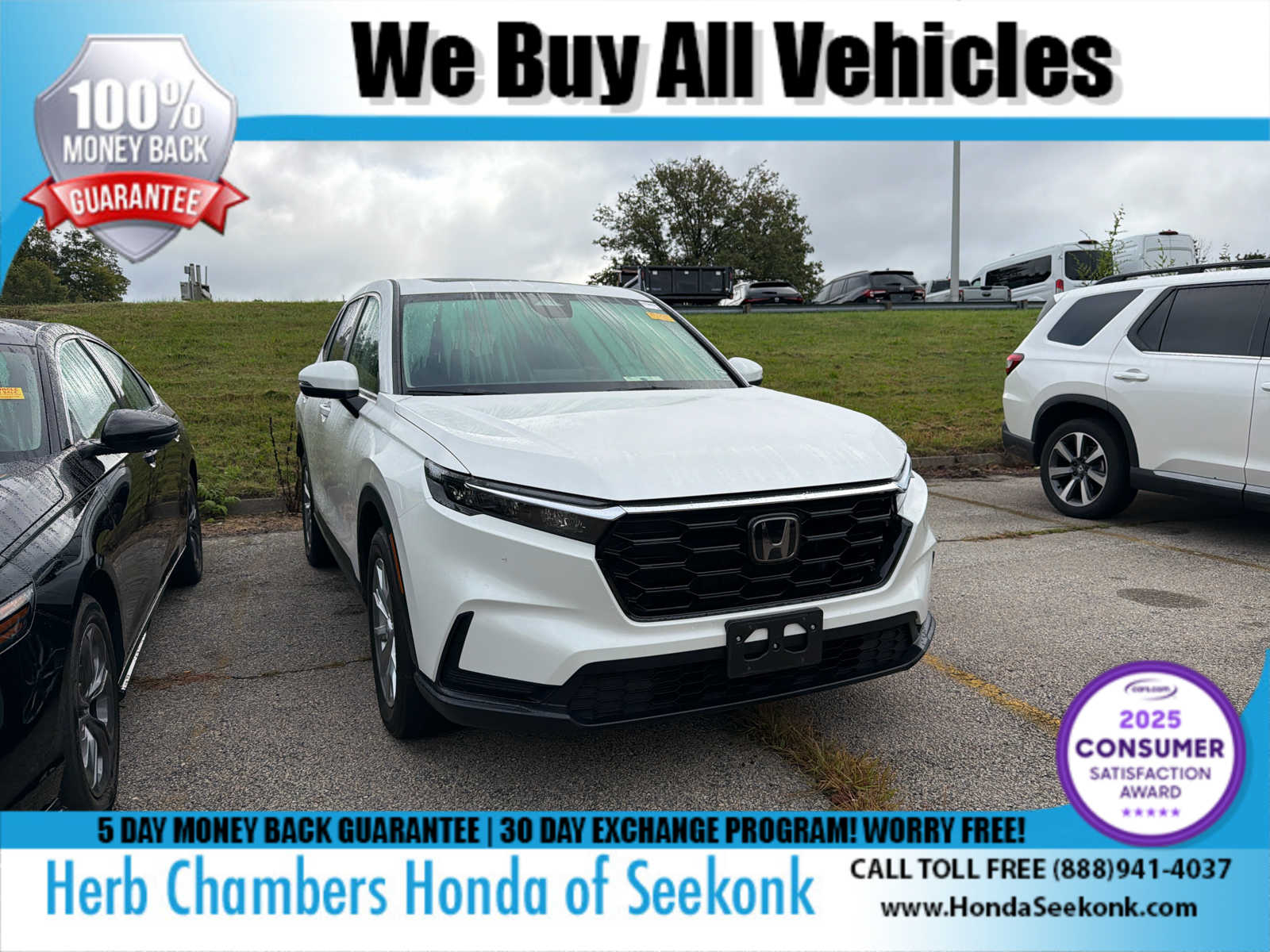 Platinum White Pearl 2025 Honda CR-V SUV / Crossover All-Wheel Drive Continuously Variable Transmission
