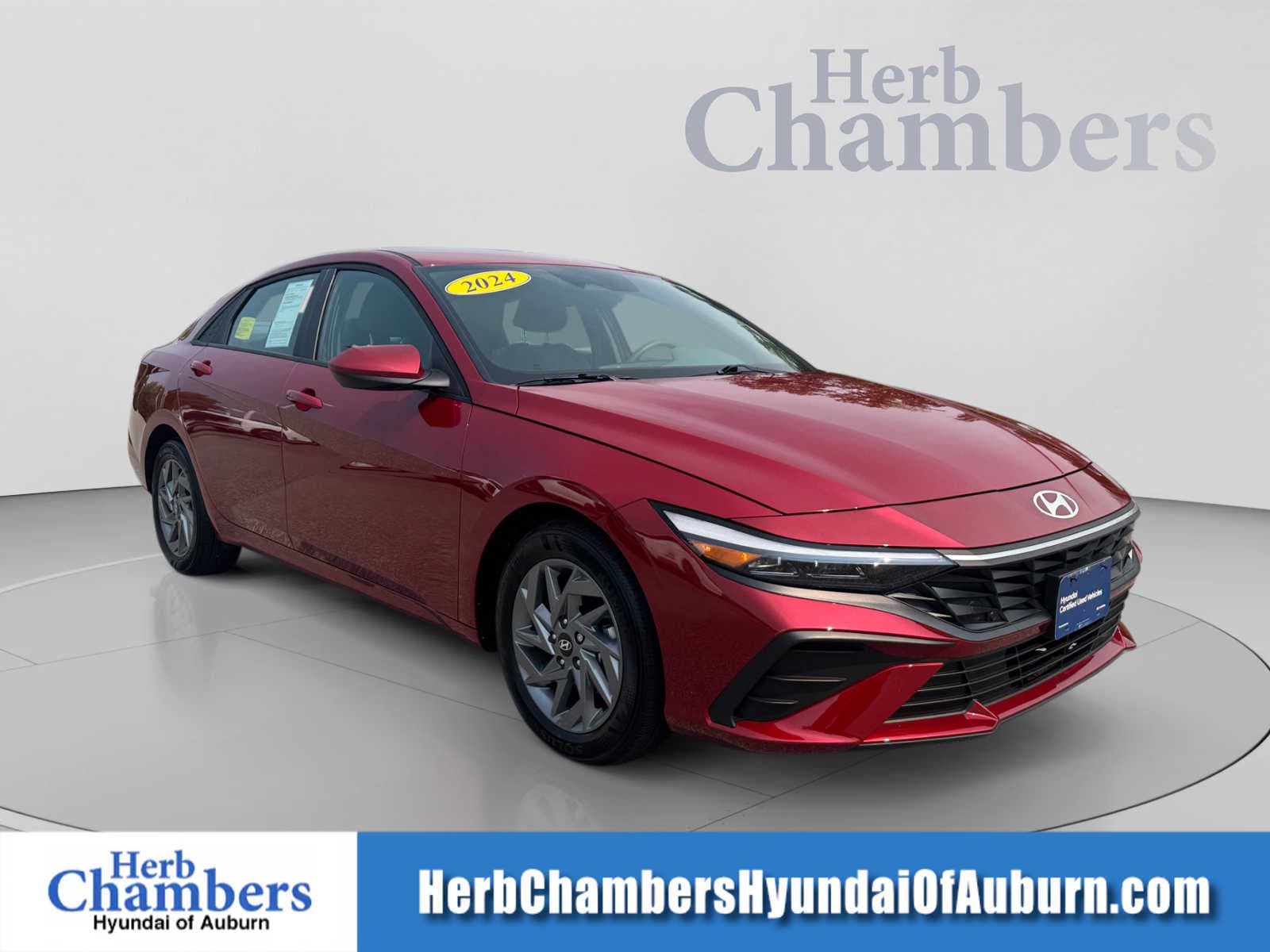 Ultimate Red 2024 Hyundai Elantra Sedan Front-Wheel Drive Continuously Variable Transmission